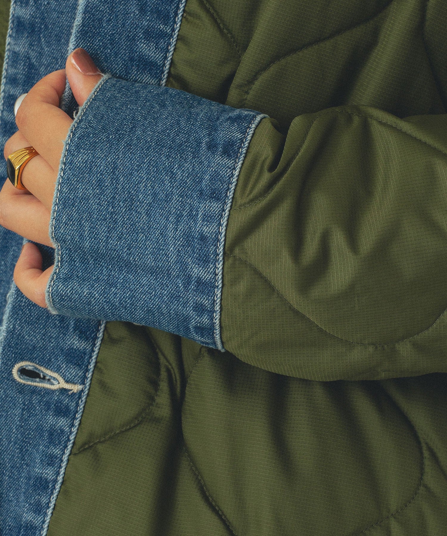 GENE HEAVENS/DENIM x QUILTING JACKET