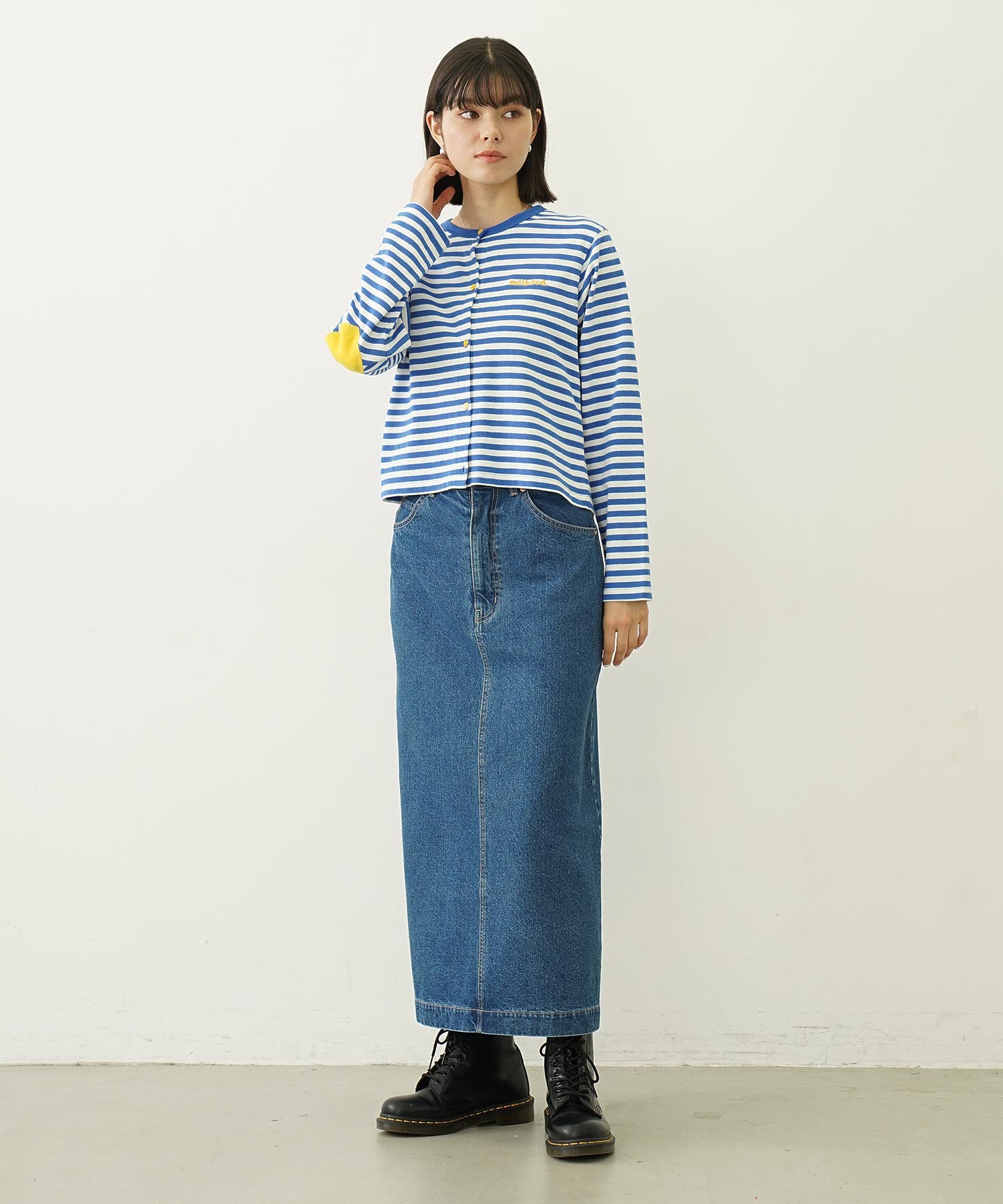 DENIM LONG SKIRT