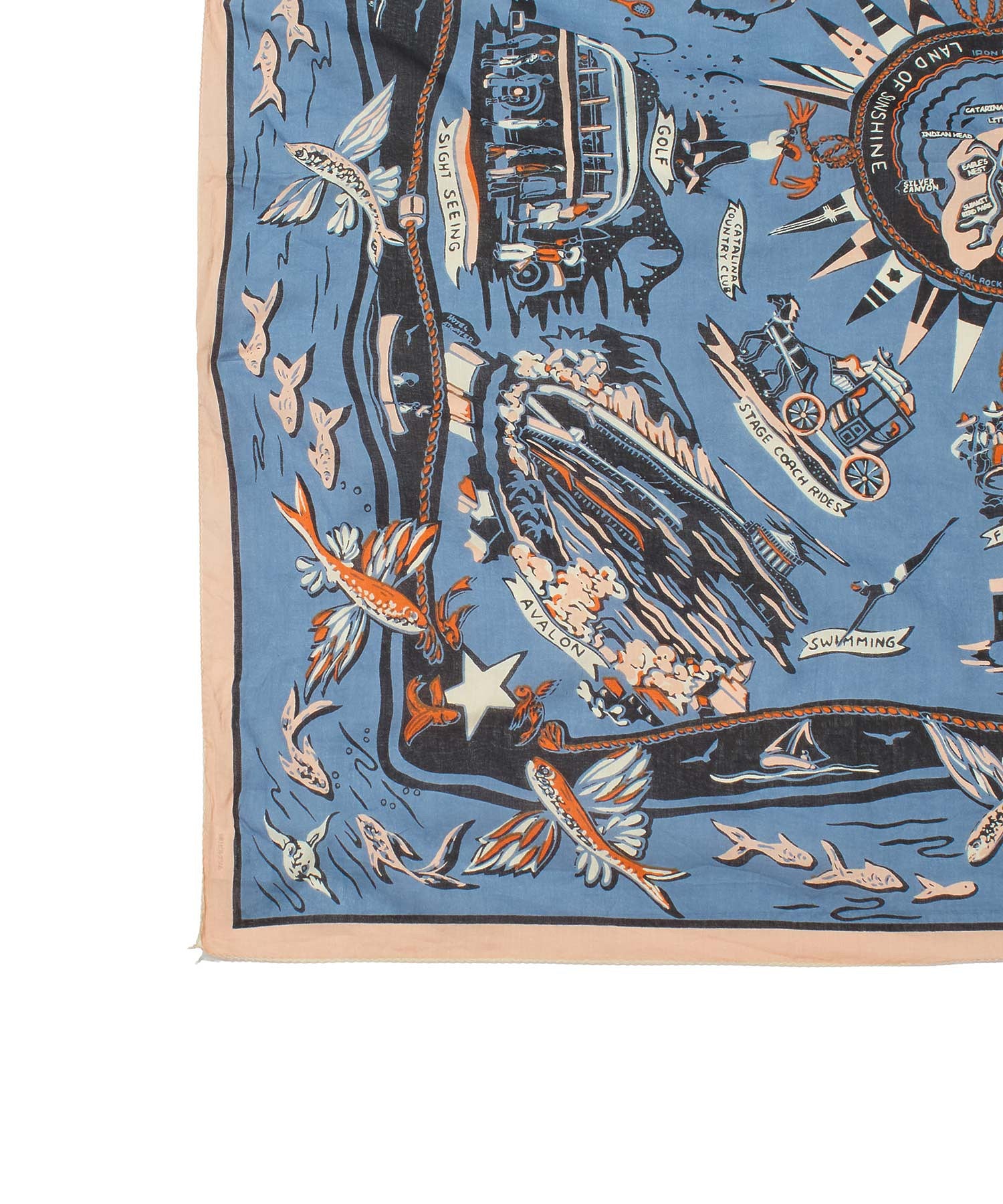 BINDU/CATALINA MAP SCARF