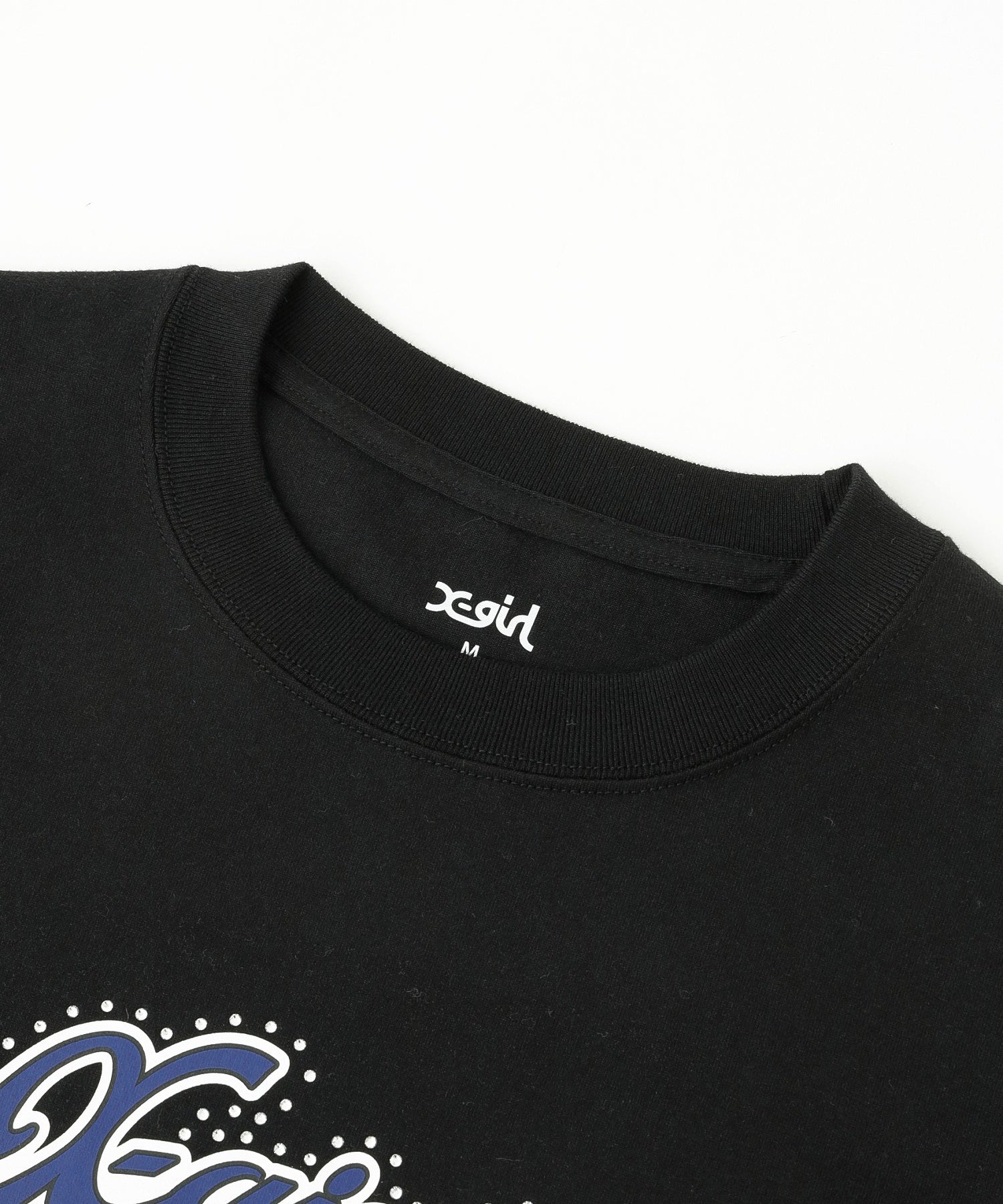 RHINESTONE AND LOGO S/S TEE