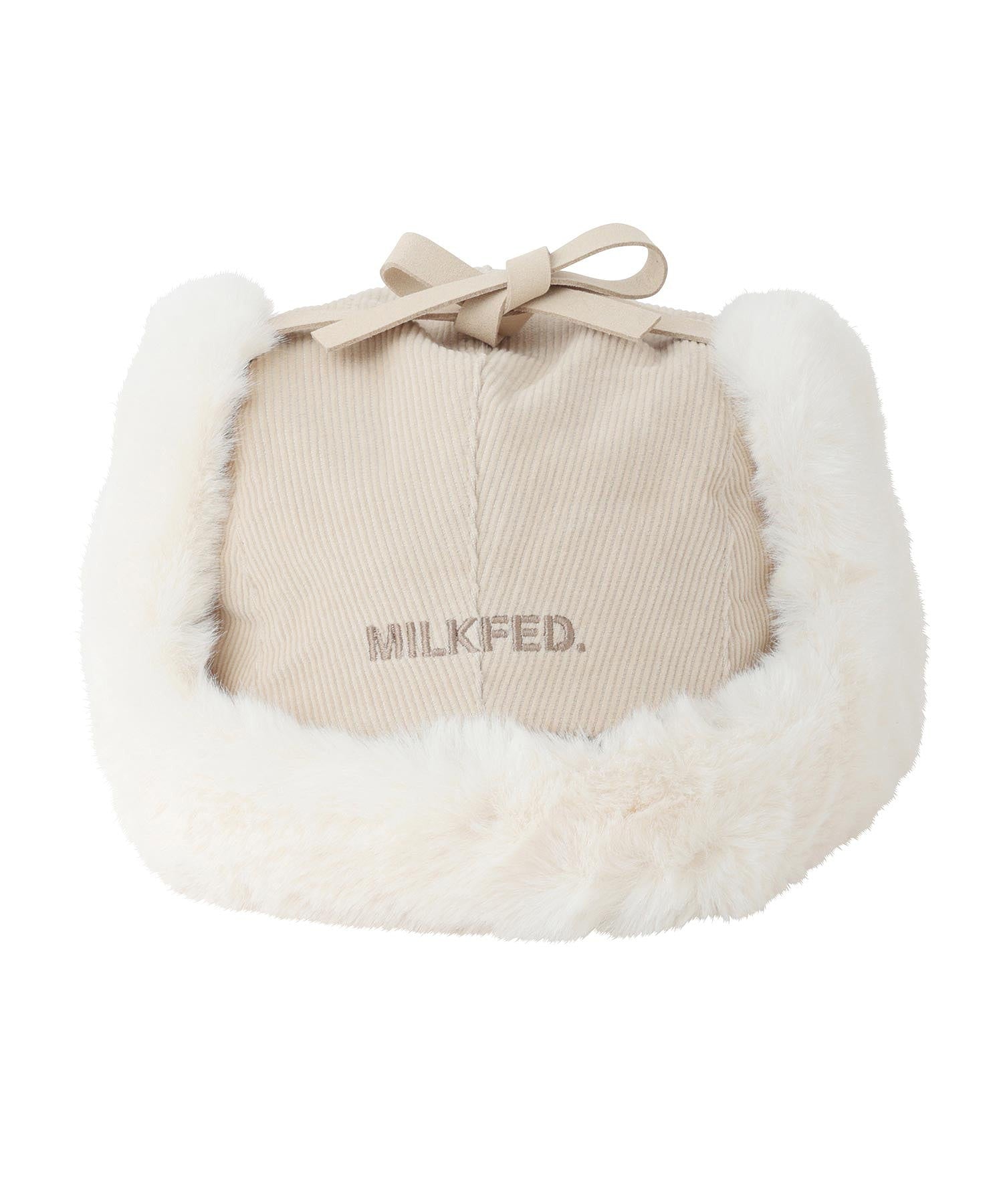 FAUX FUR FLIGHT HAT MILKFED.