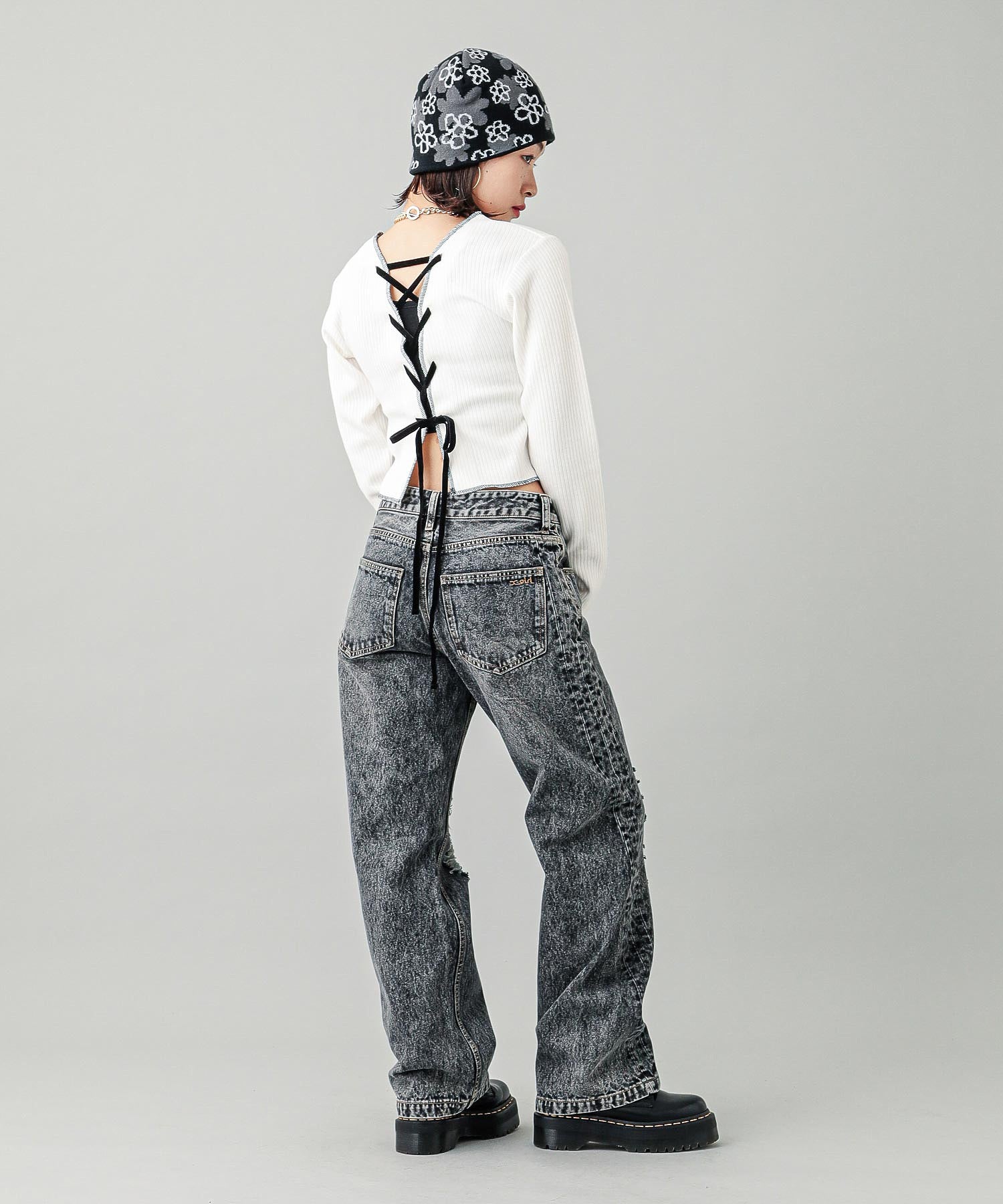 2WAY LACE UP TOP