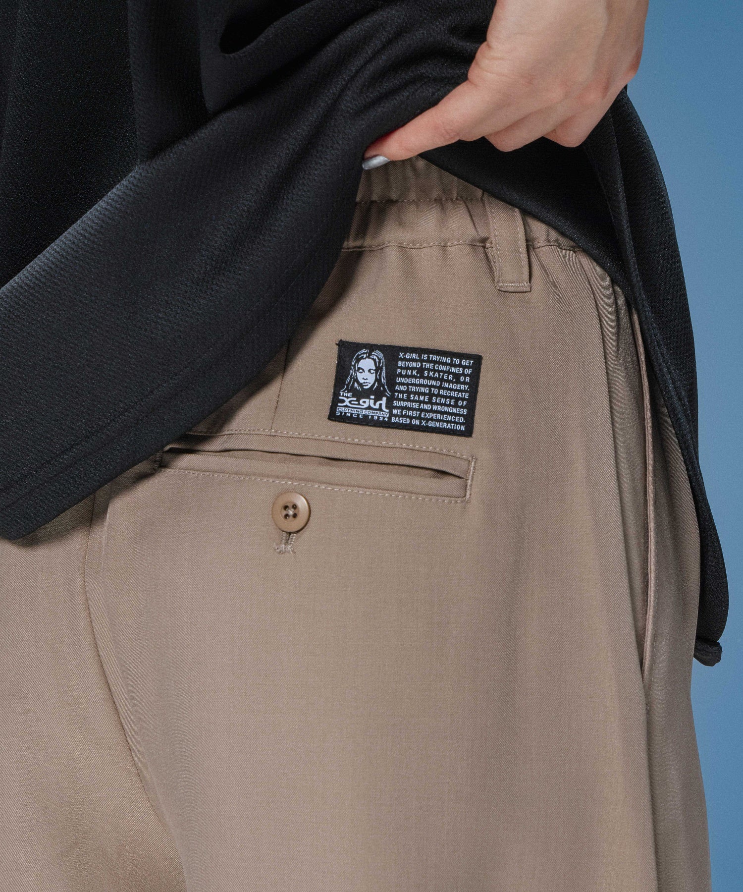 BARREL LEG SLACKS