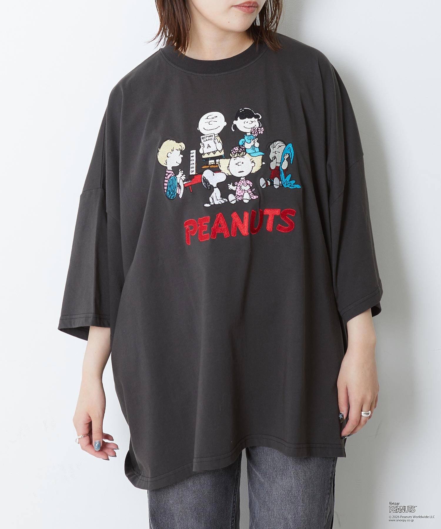 MILKFED. × PEANUTS / PEANUTS GANG BIG S/S TEE