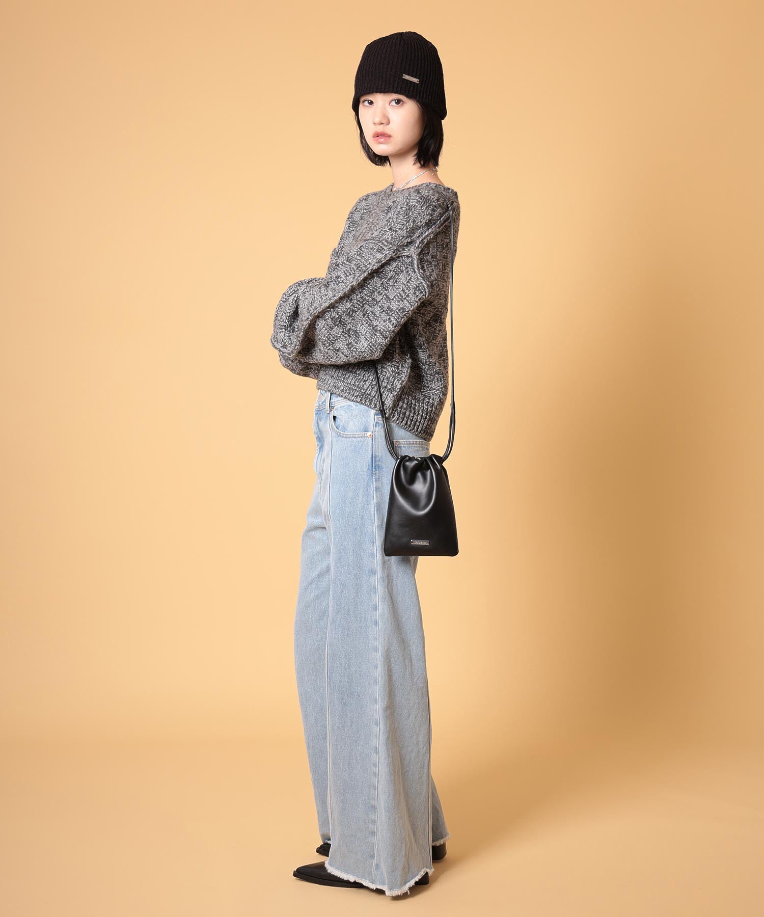 ミックスニットプルオーバー