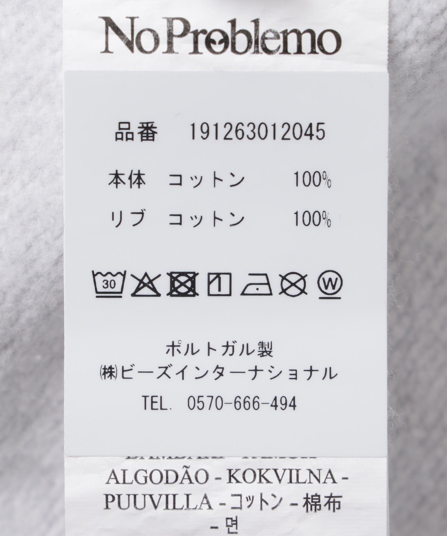 NO PROBLEMO/ノープロブレモ/Ancient Findings SweatshirtNP20010.06