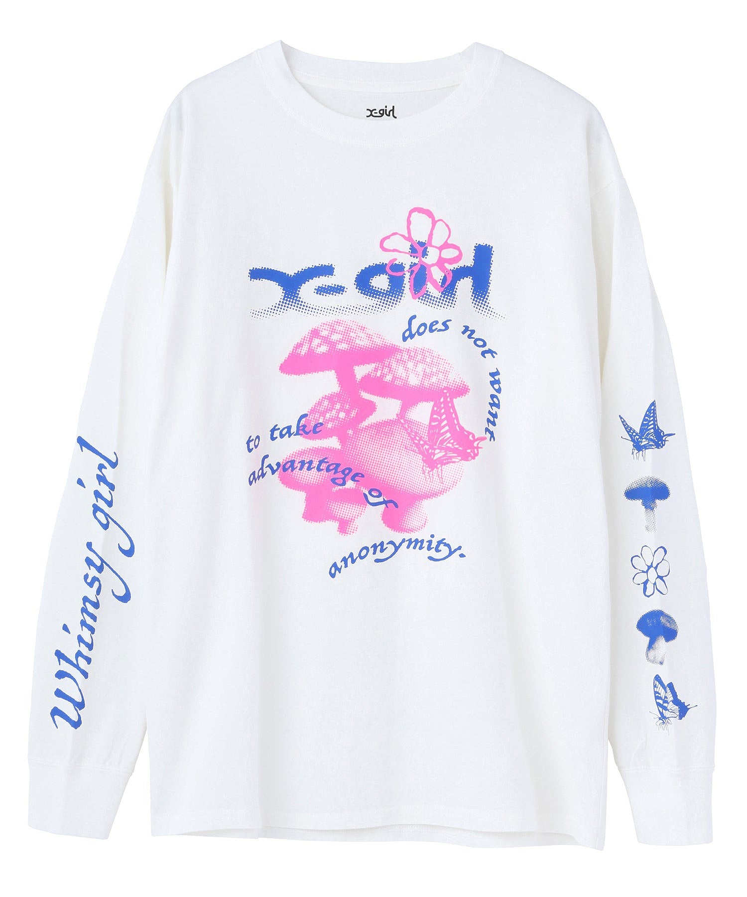 MUSHROOM L/S TEE X-girl