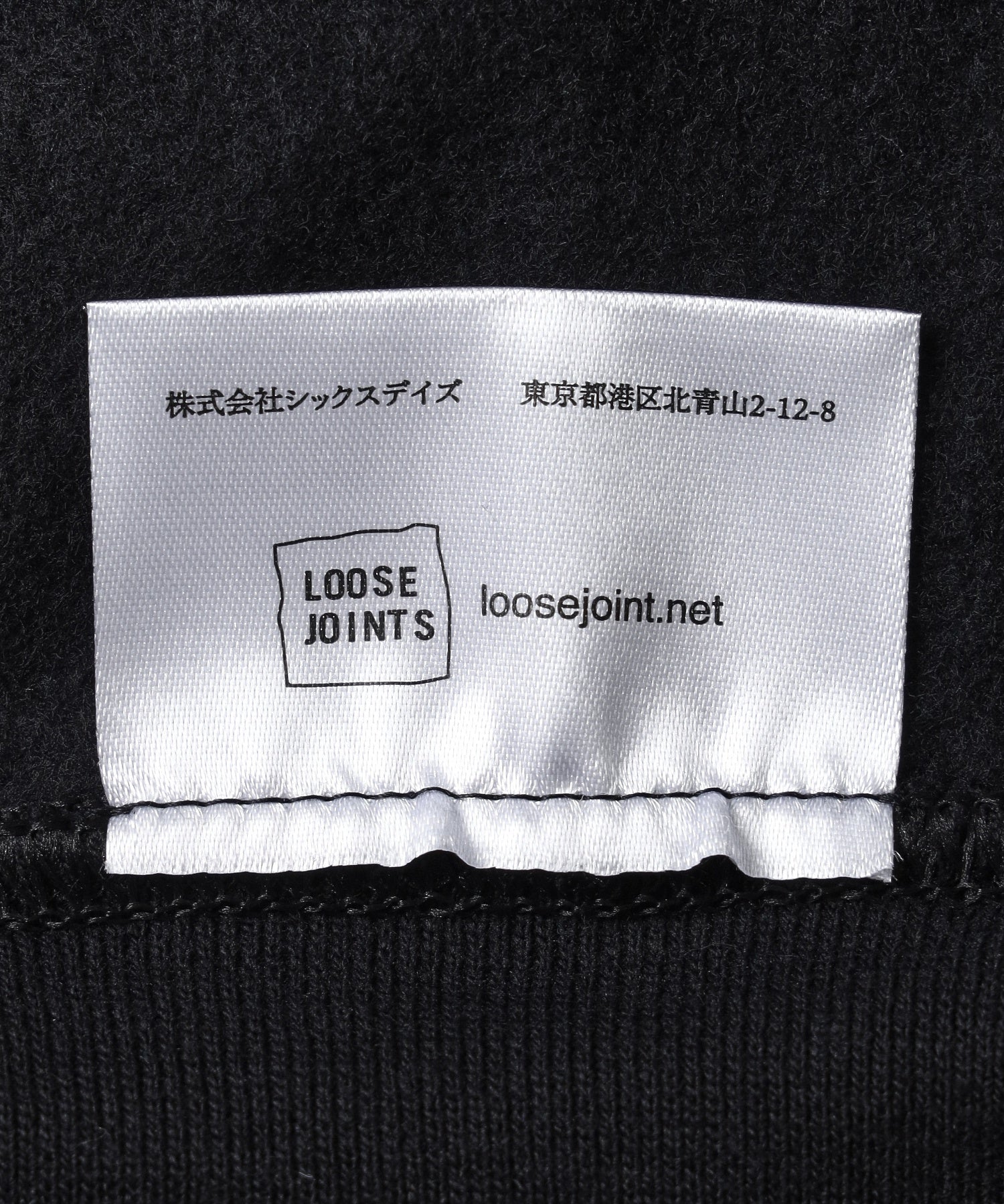LOOSEJOINTS/ルーズジョインツ/NAKED LUNCH CREW NECK LF26FL002KO BLK