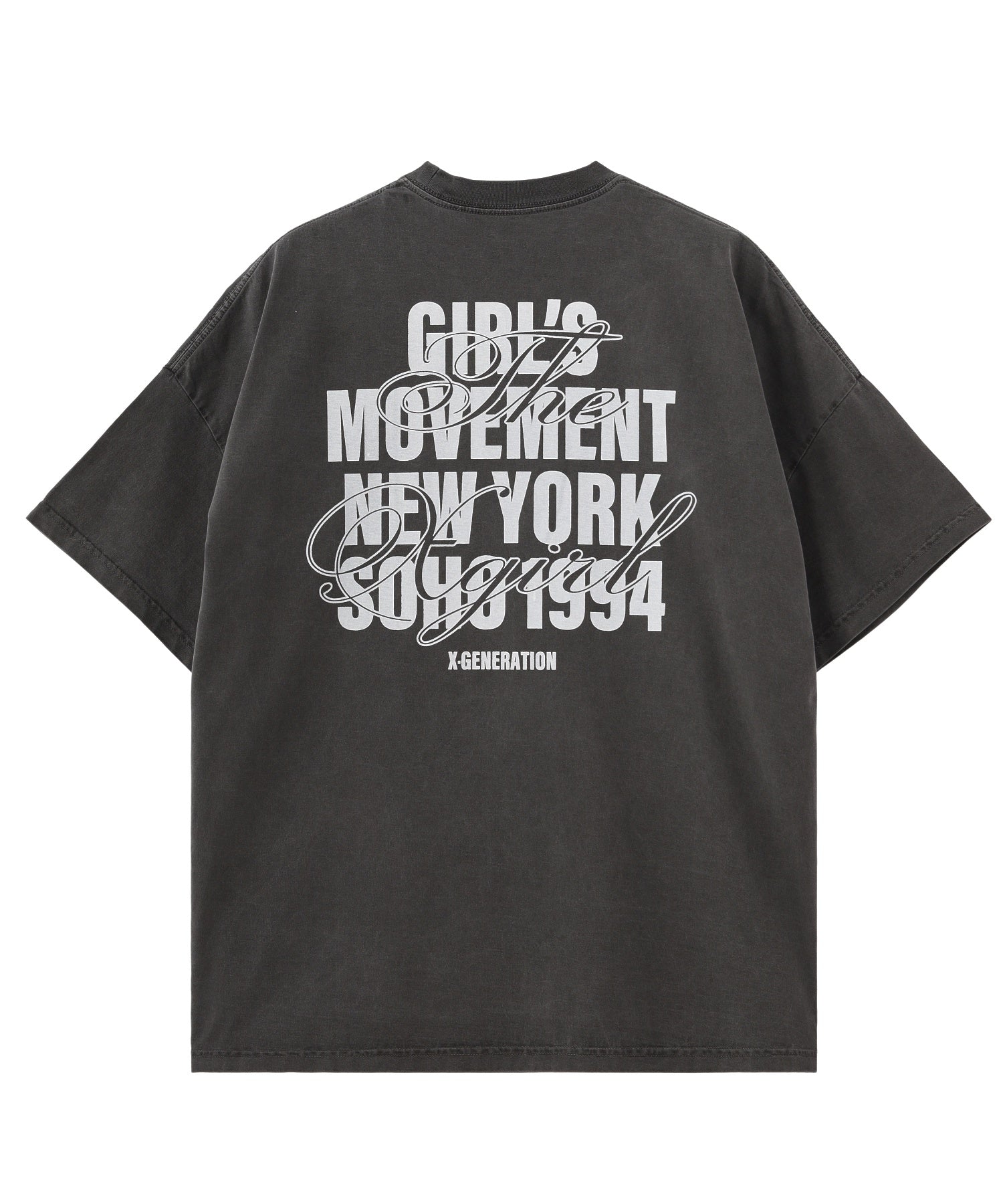 FADED MIX FONT LOGO S/S BIG TEE DRESS