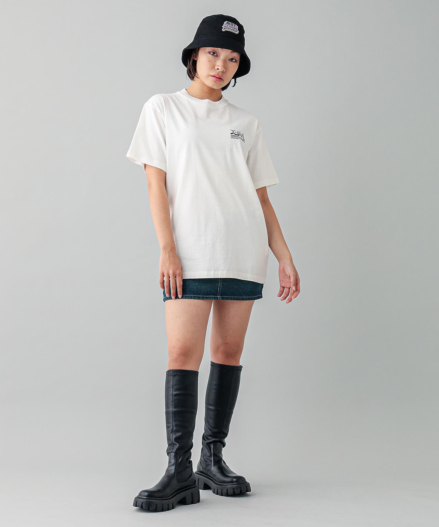 DOUBLE LOGO BUCKET HAT X-girl