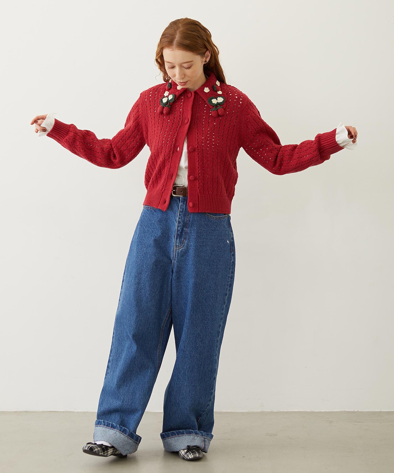 STRAWBERRY KNIT CARDIGAN