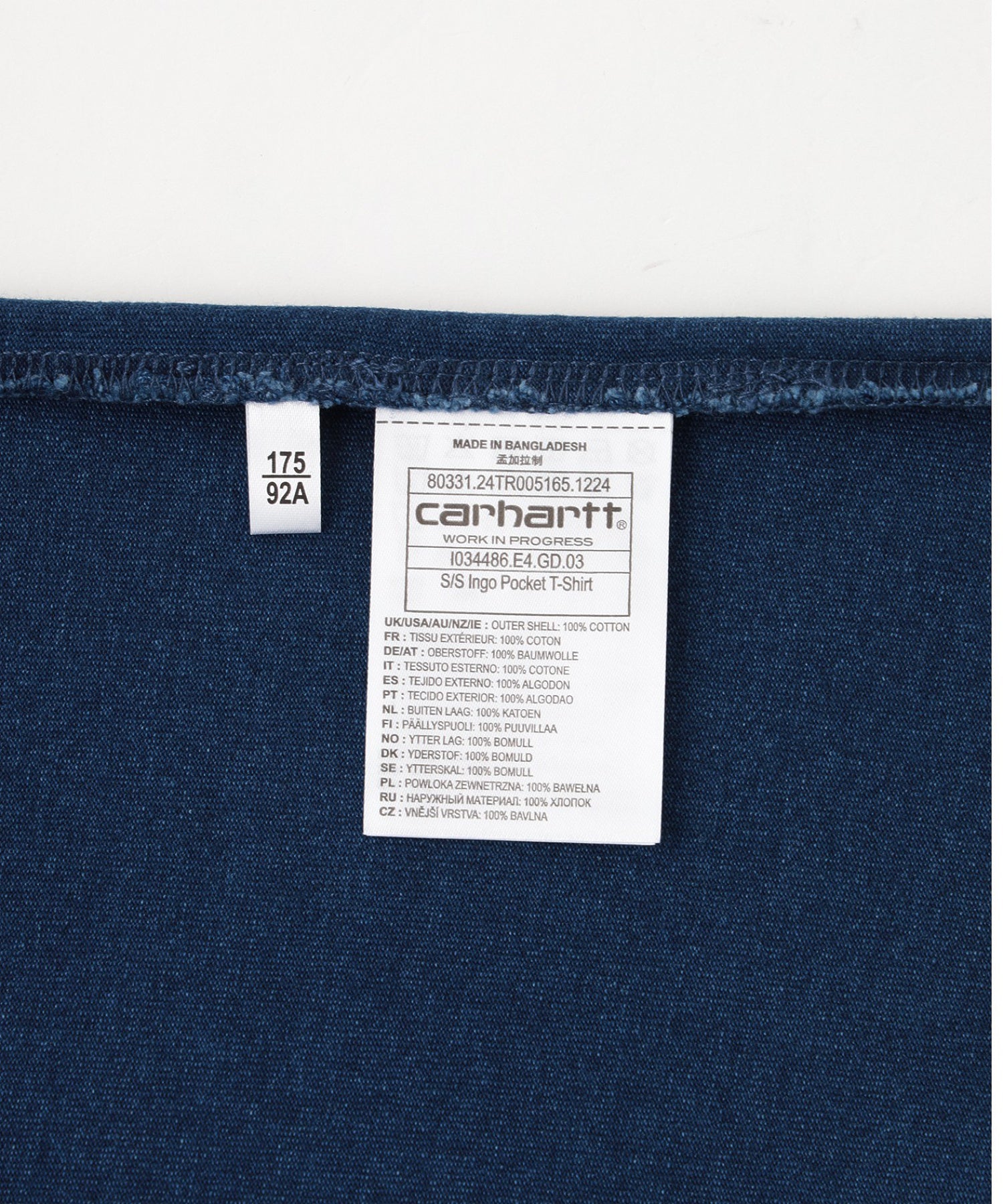 Carhartt WIP/カーハート/S/S INGO POCKET T-SHIRT I034486