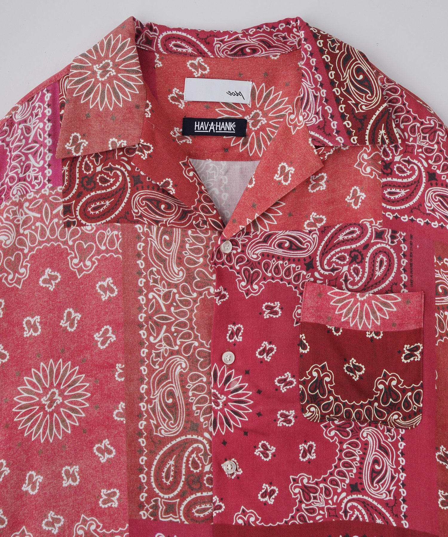 TOLQ/トルク/HAV-A-HANK Open Collar Print Shirt S/S 25-1209