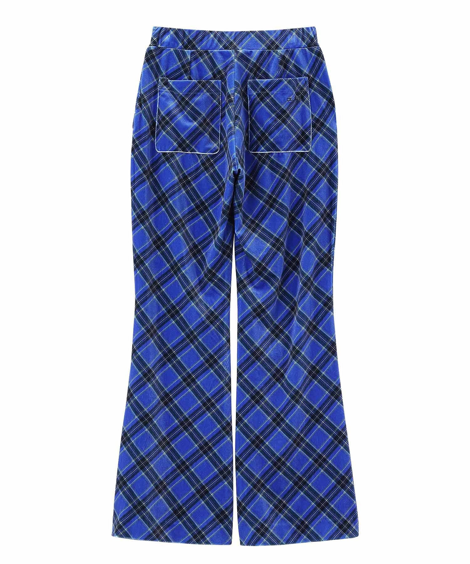 TARTAN PLAID FLARE PANTS X-girl