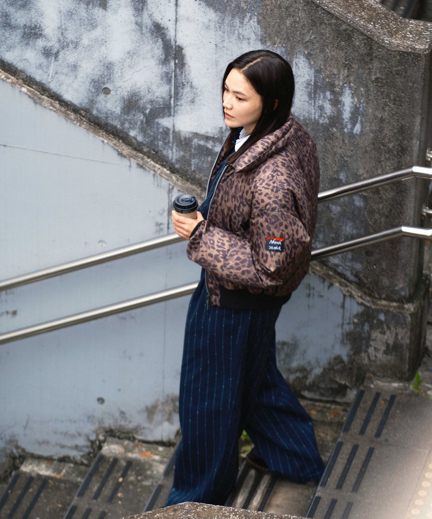 X-girl x NANGA PUFFER JACKET