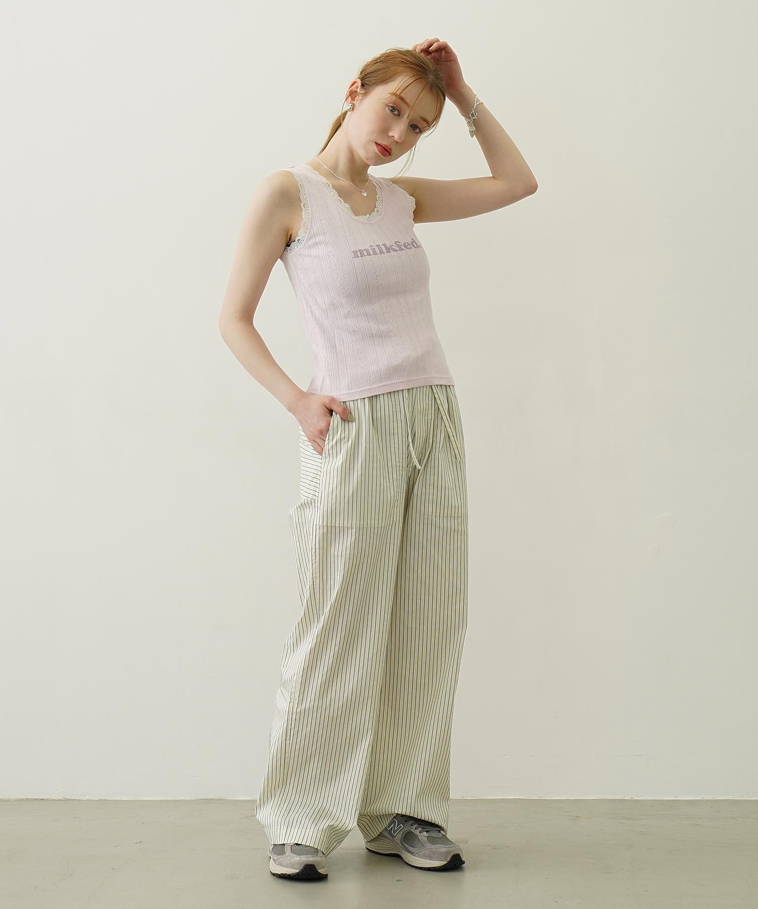 COOPER LOGO LACE TANK TOP