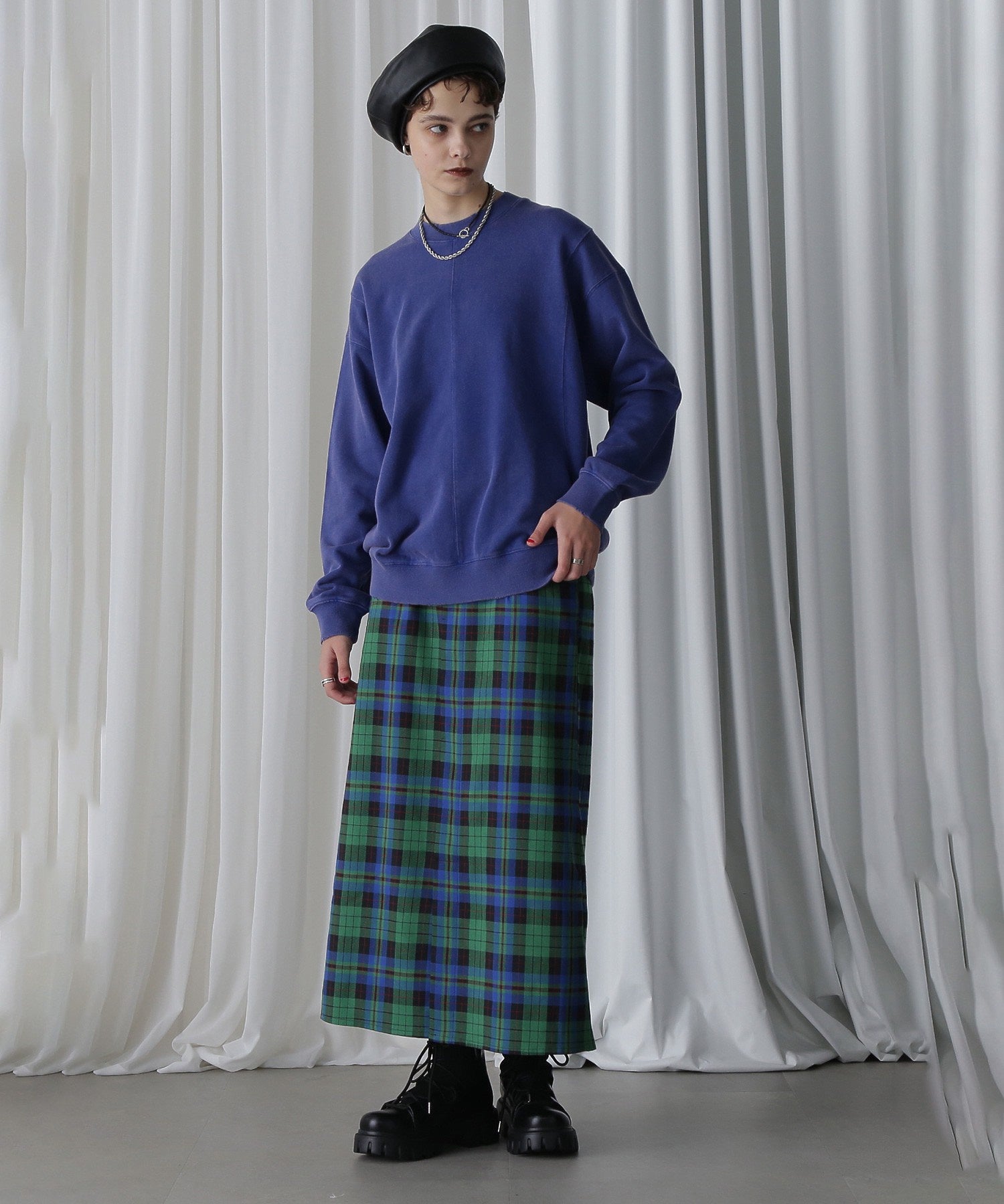 【WEB・一部店舗限定】スプレーブリーチパネルスウェット