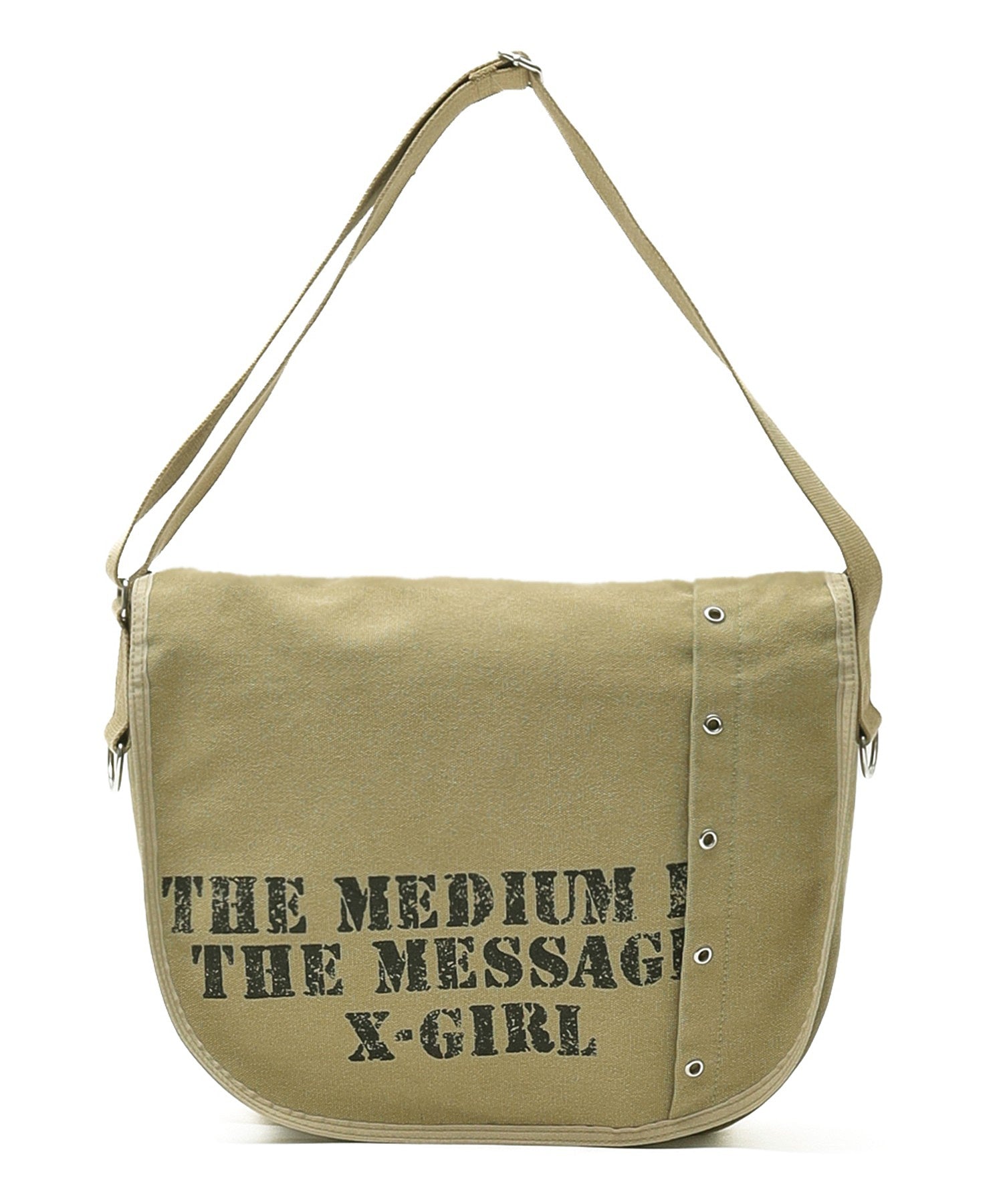 DISTRESSED PRINT SHOULDER BAG