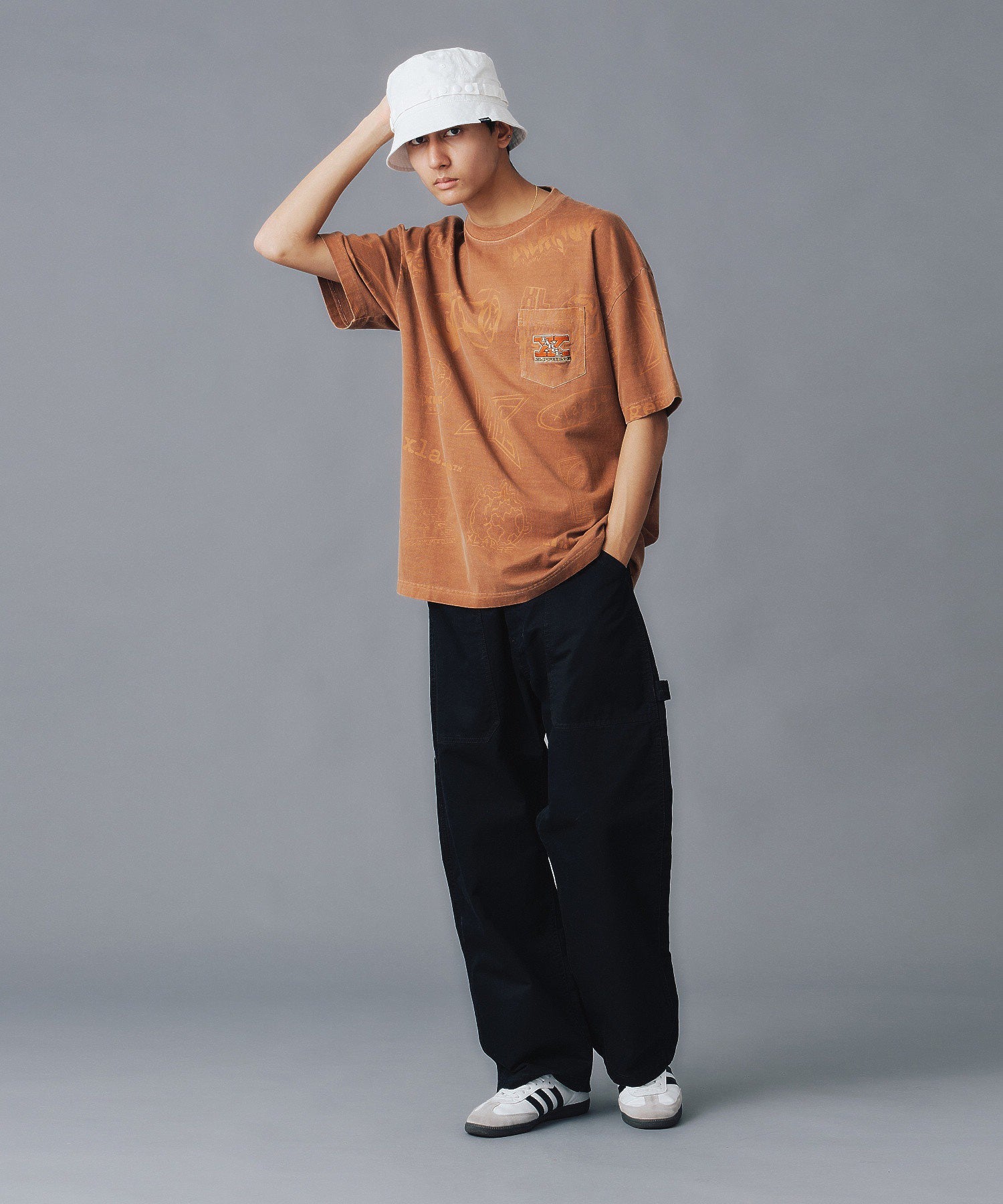 ALLOVER PRINTED S/S POCKET TEE