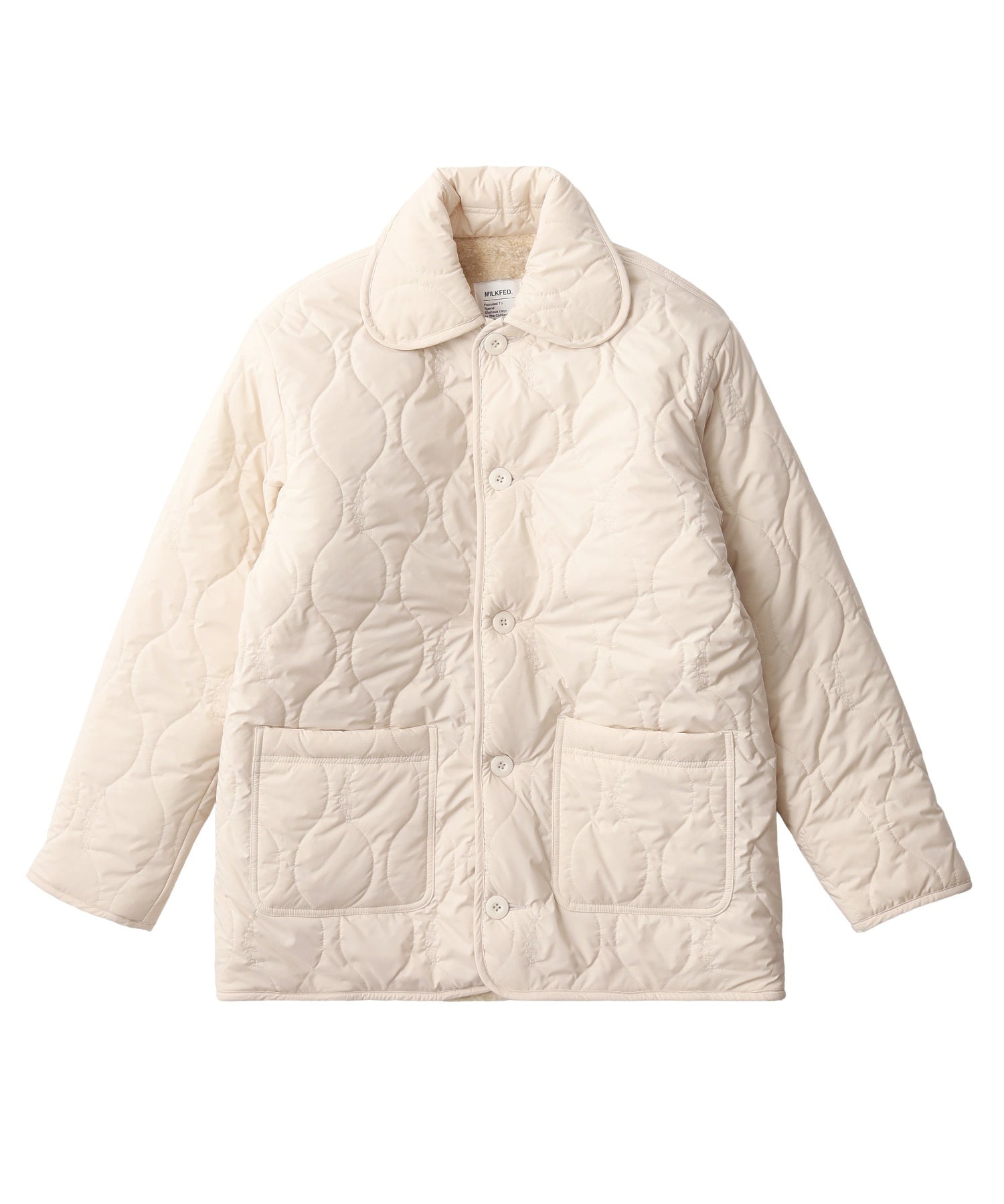 REVERSIBLE QUILTED LOGO LONG COAT