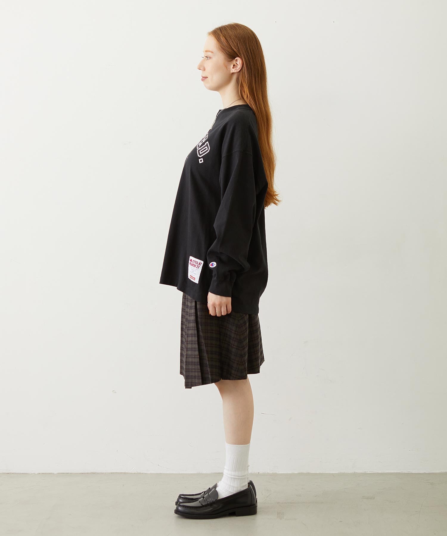 MILKFED.×CHAMPION LS TEE