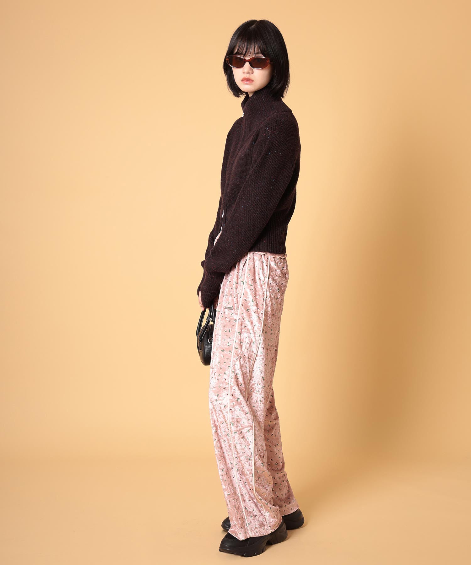 ネップジップアップセーター