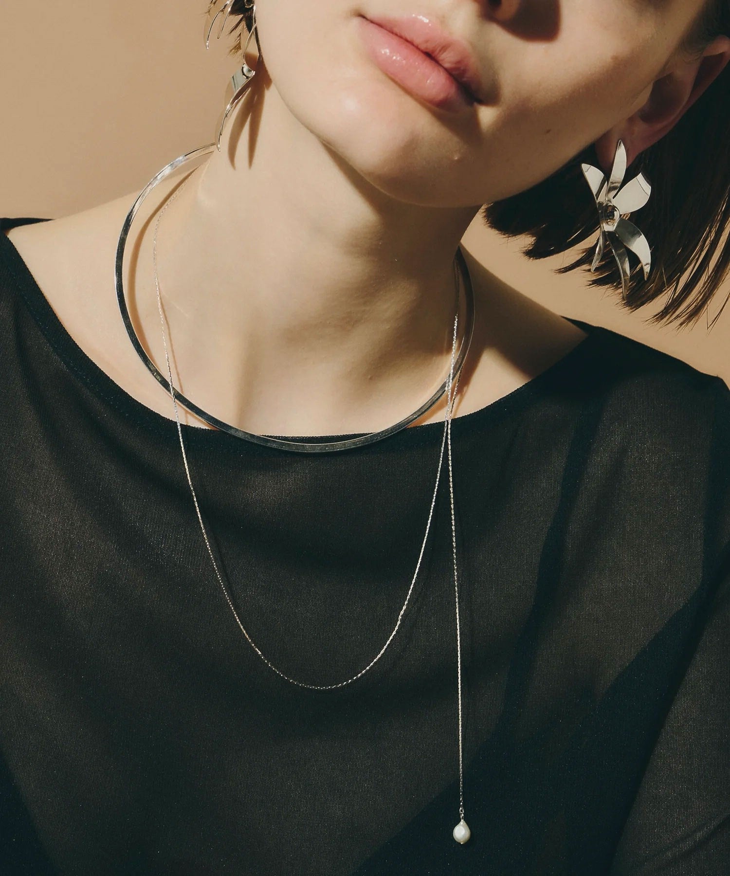 loni/BUD MULTIWAY PEARL CHOKER