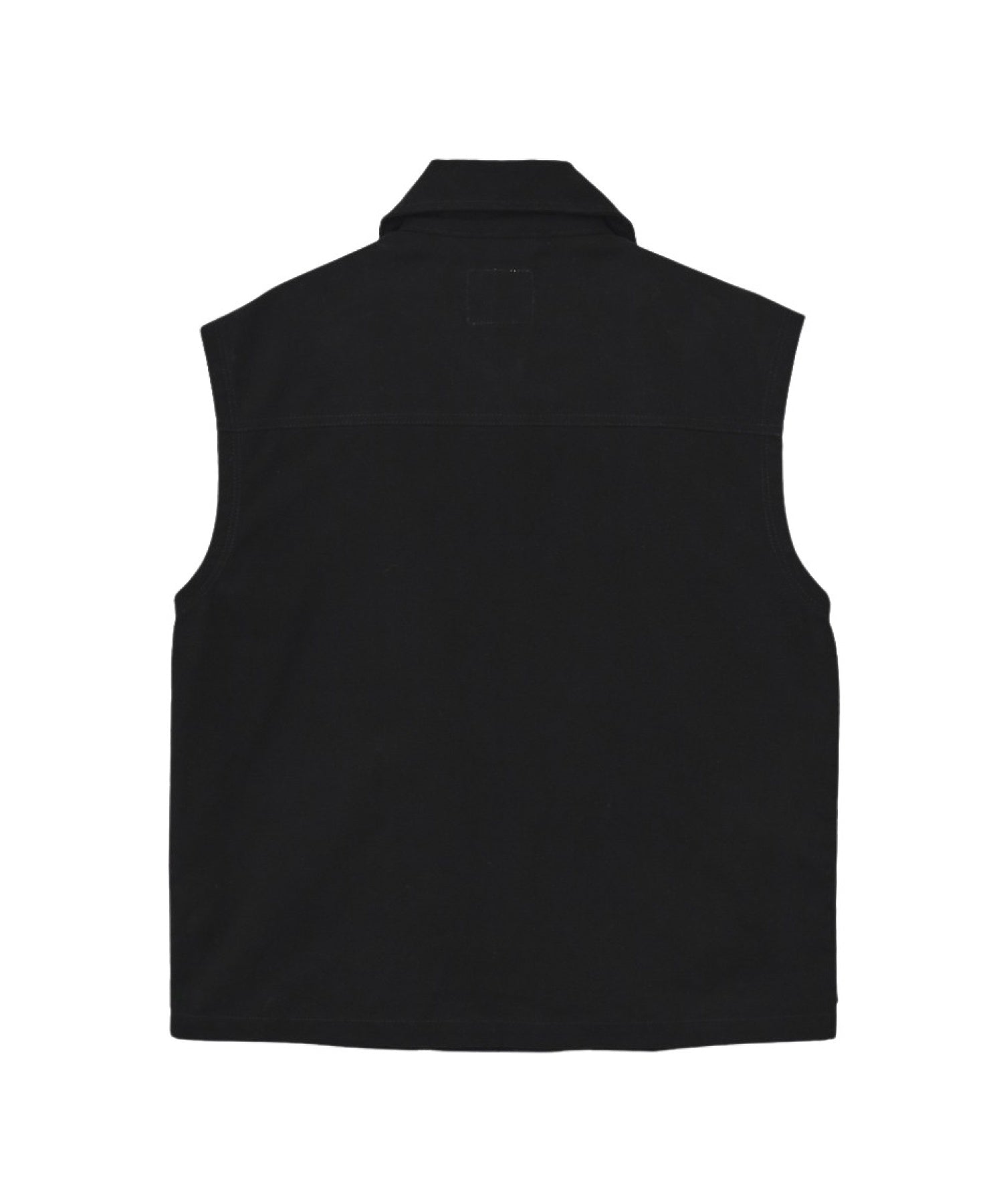 DEFORMED COLLAR DUCK VEST