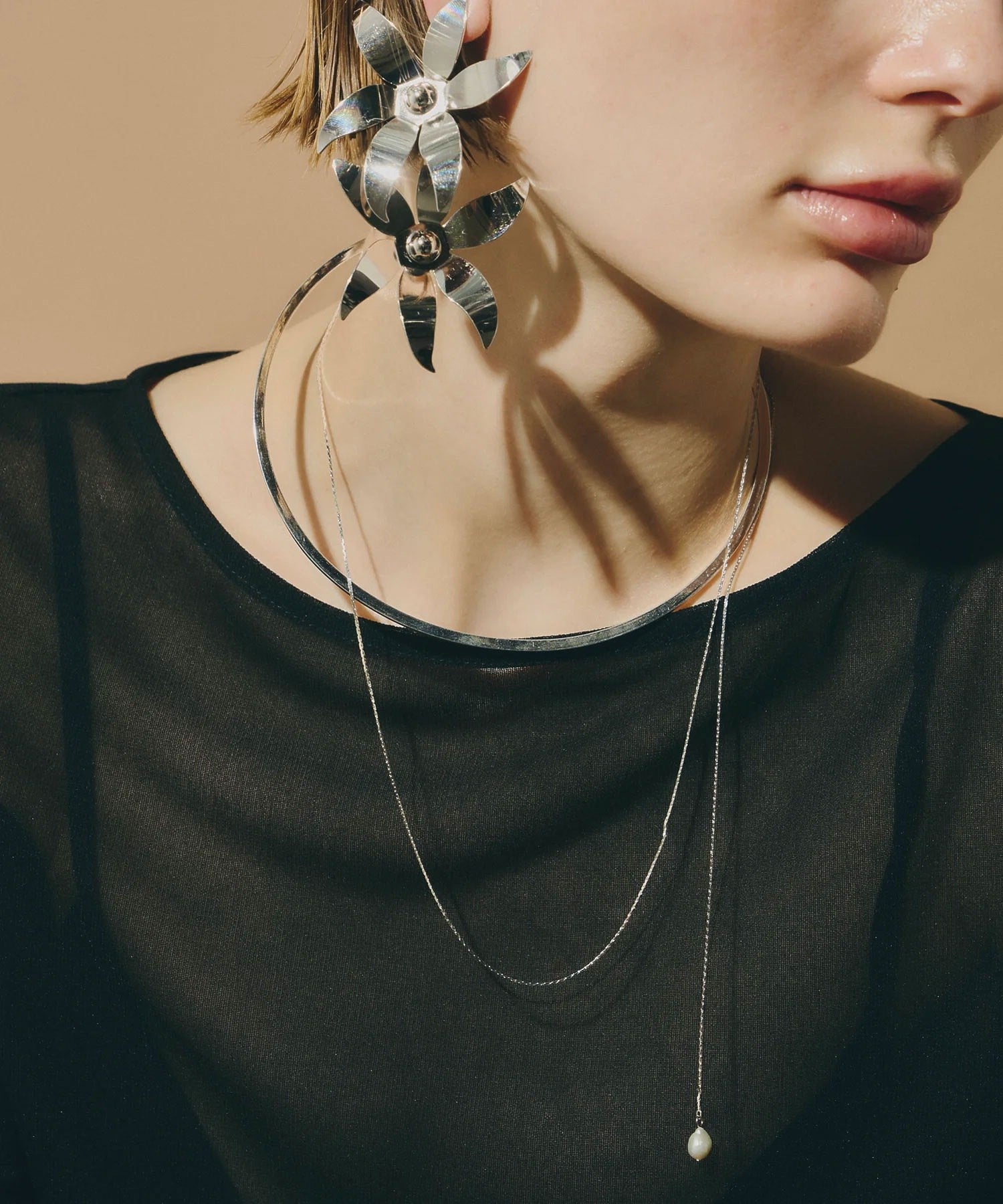 loni/BUD MULTIWAY PEARL CHOKER