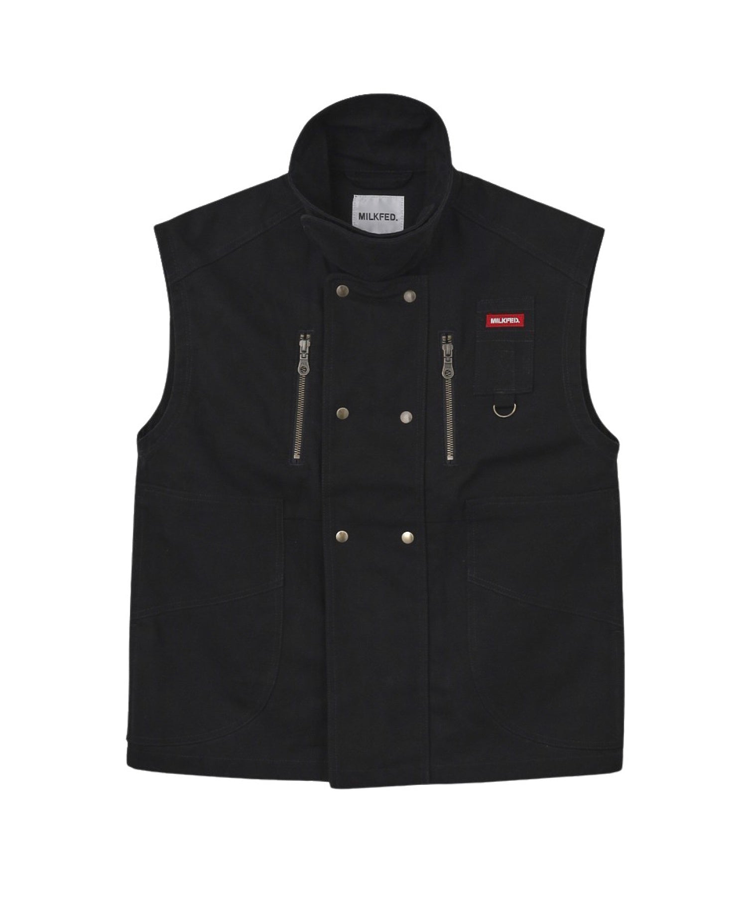 DEFORMED COLLAR DUCK VEST