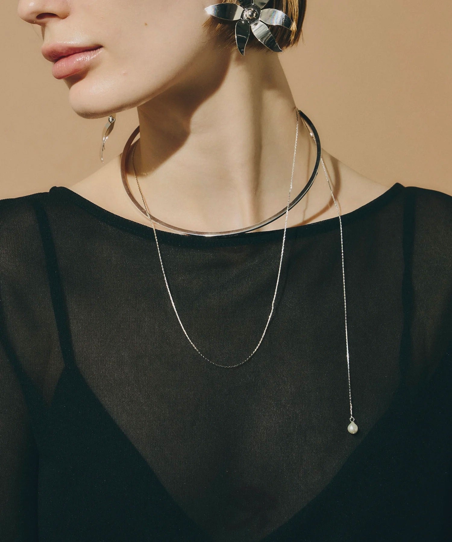loni/BUD MULTIWAY PEARL CHOKER