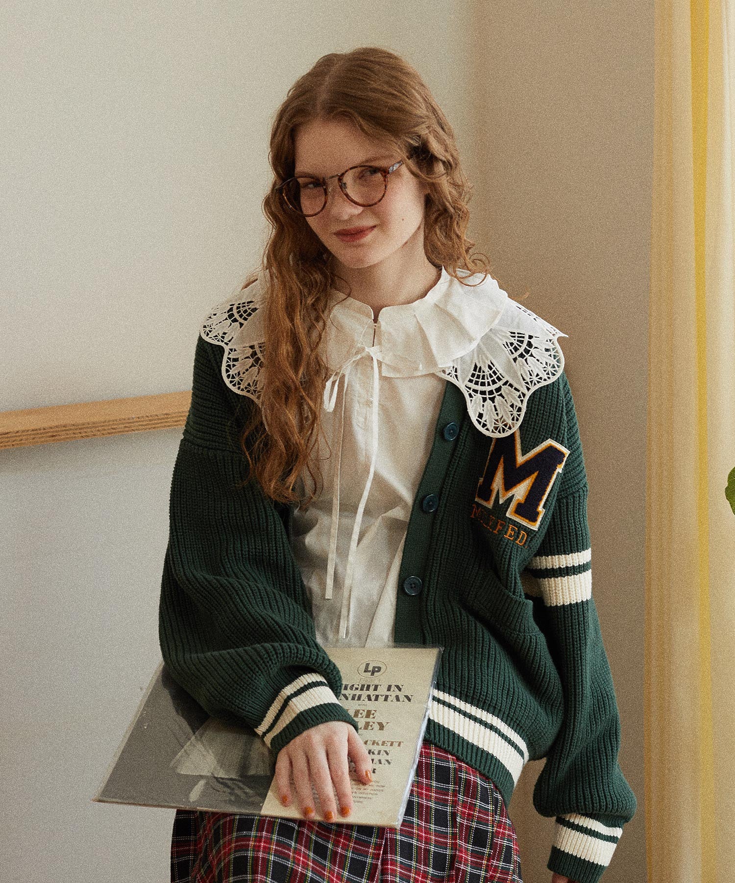 MULTI RUFFLE COLLAR BLOUSE