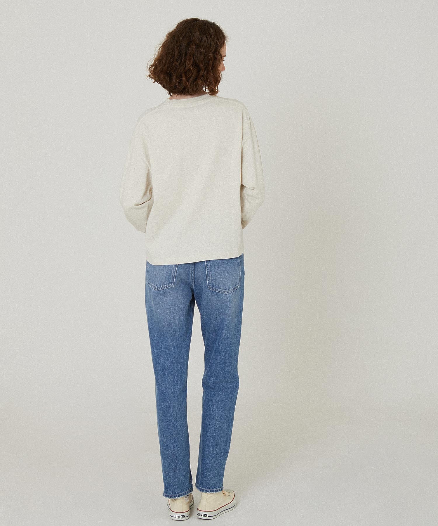 REPAIR DETAIL DENIM PANTS