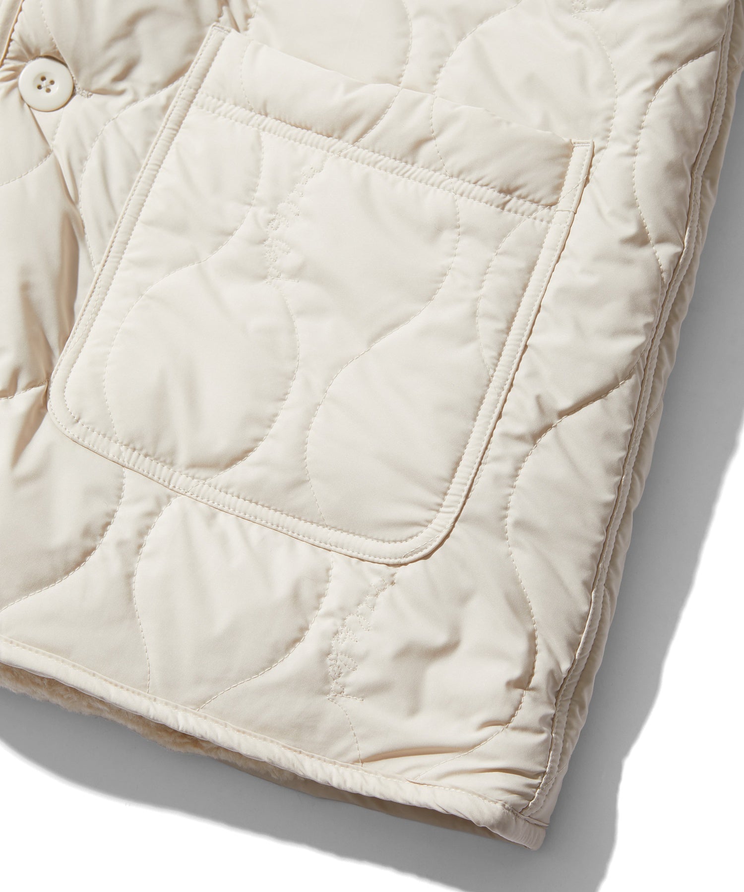 REVERSIBLE QUILTED LOGO LONG COAT