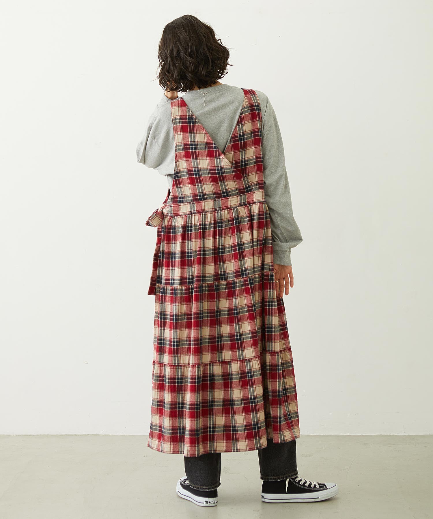 APRON TIERED DRESS