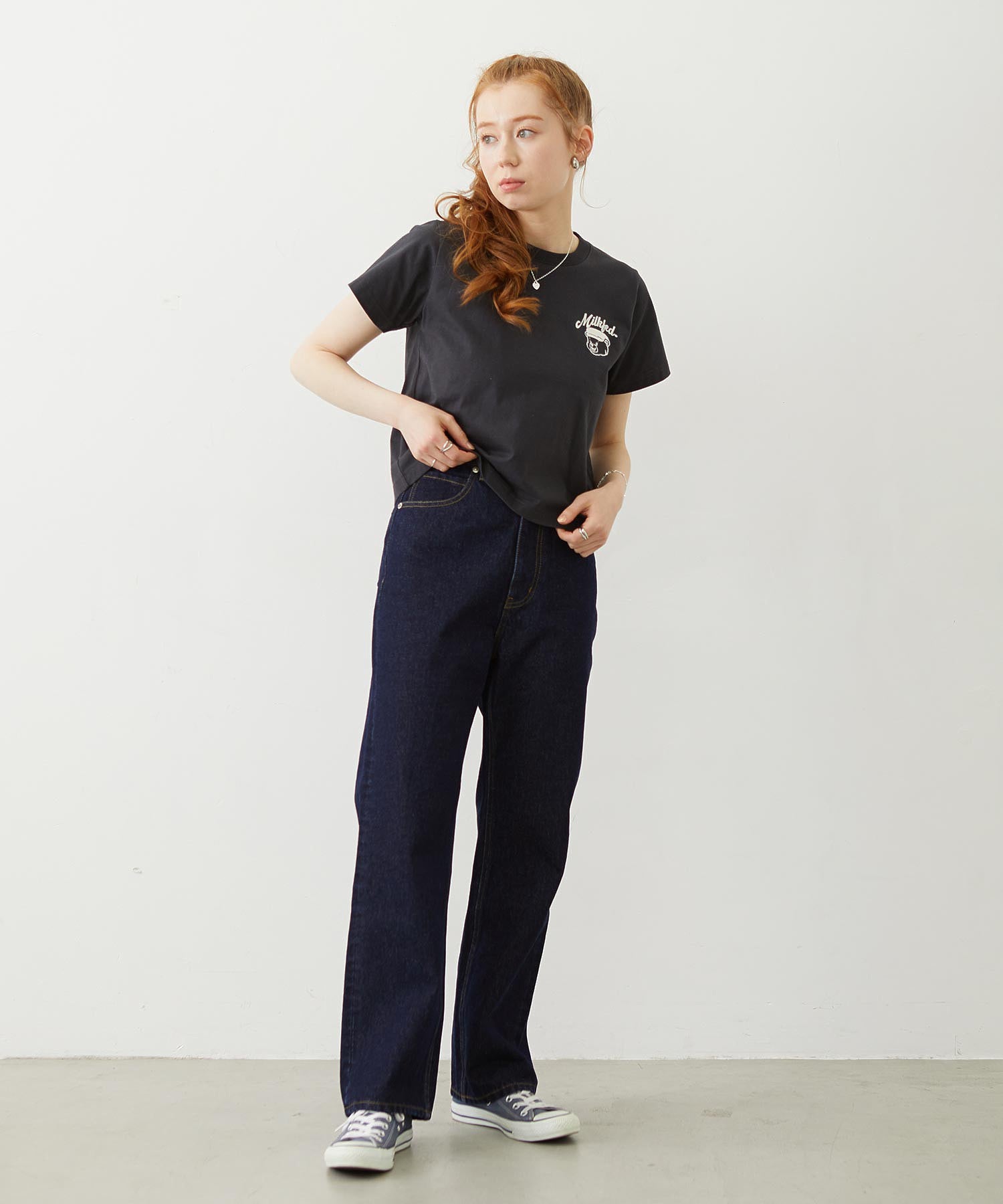 STRAIGHT DENIM PANTS