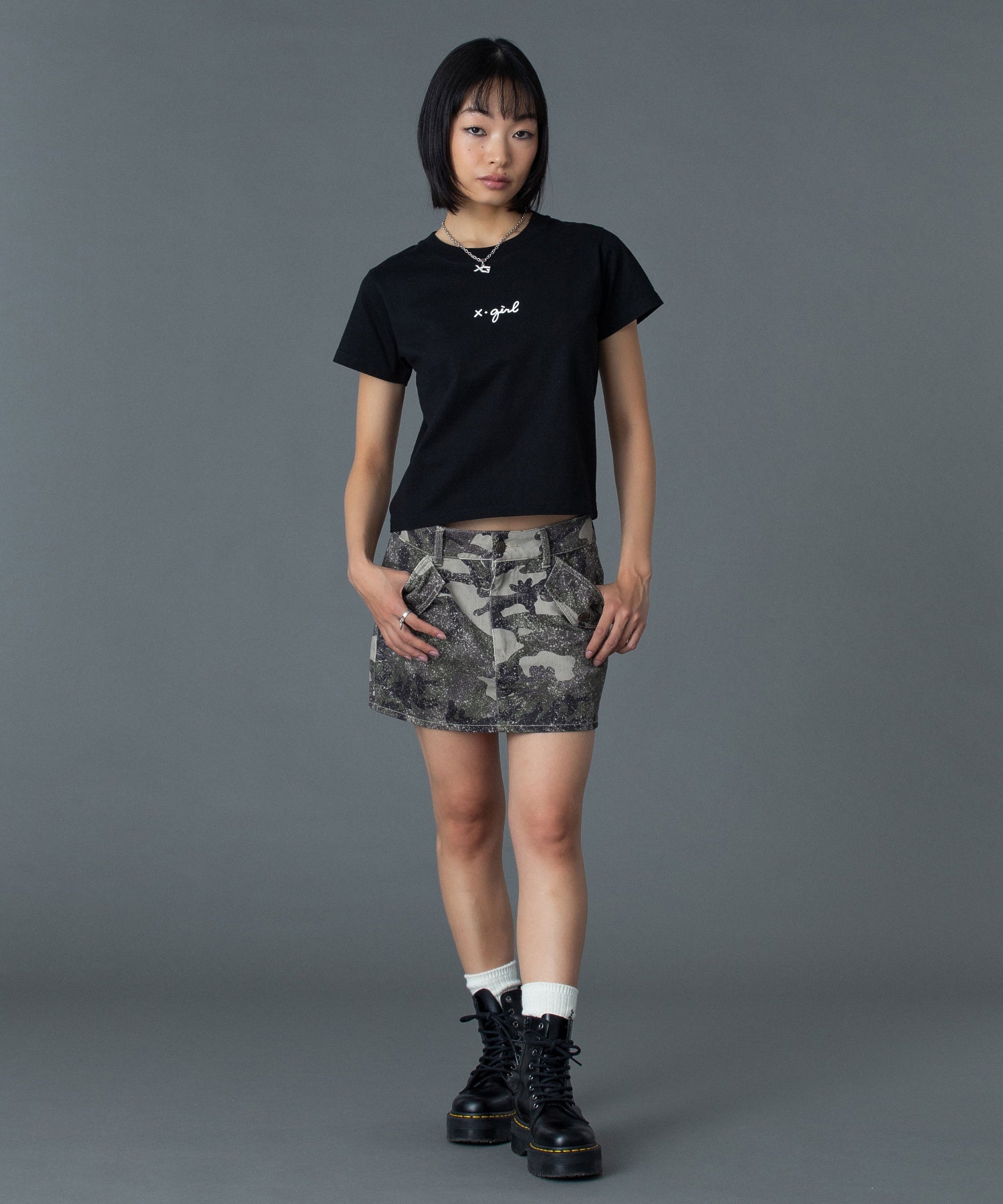 FLAP POCKET MINI SKIRT