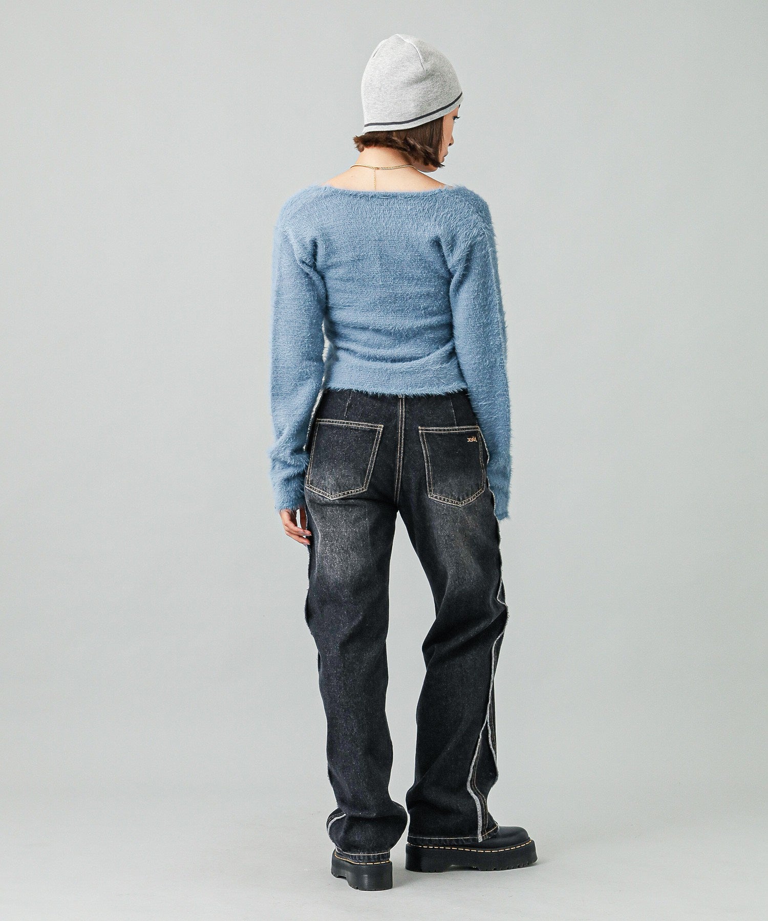 SIDE STRIPE DENIM PANTS