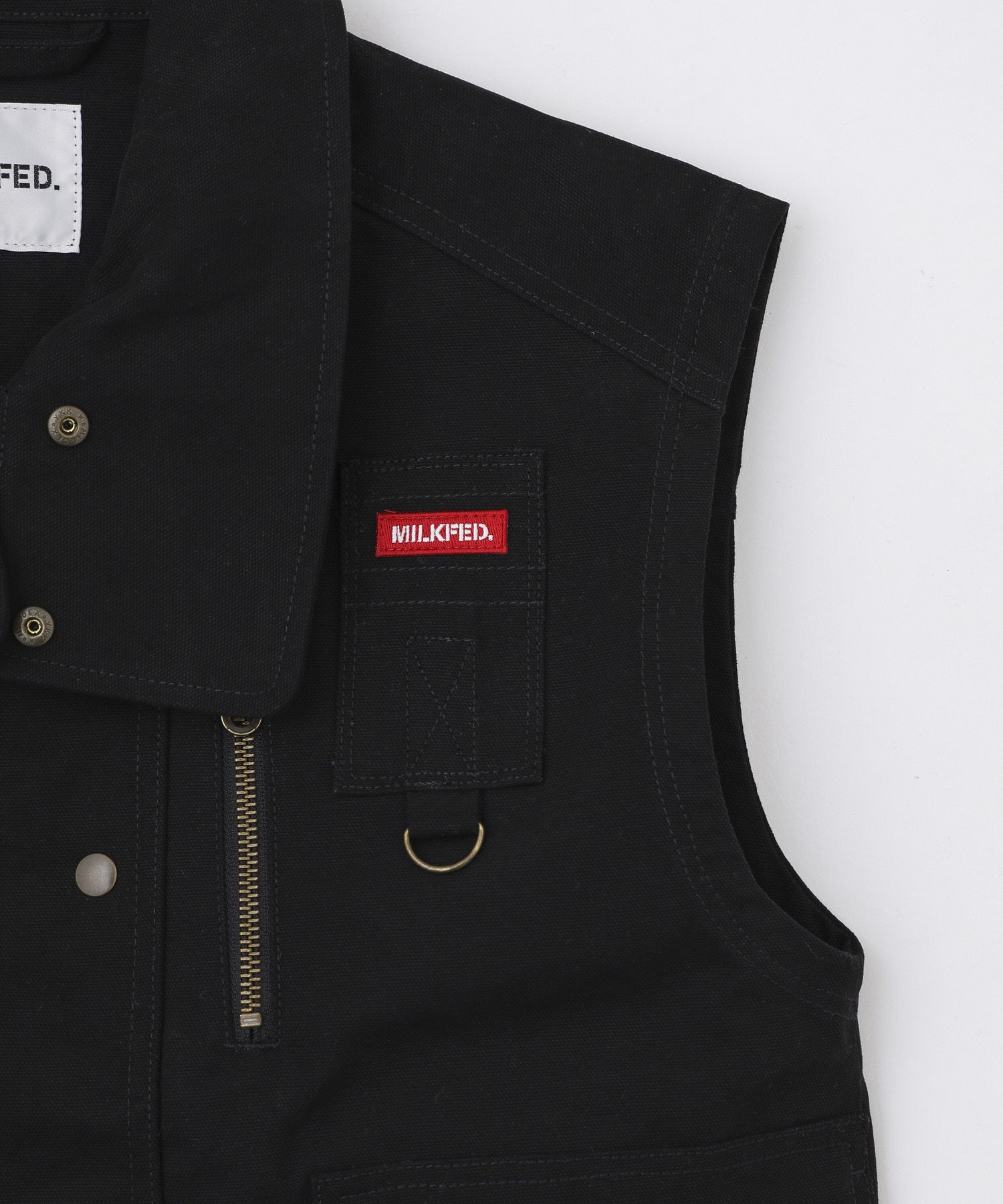 DEFORMED COLLAR DUCK VEST