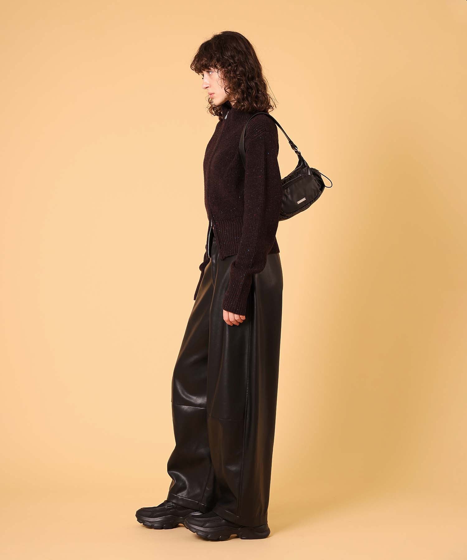 ネップジップアップセーター