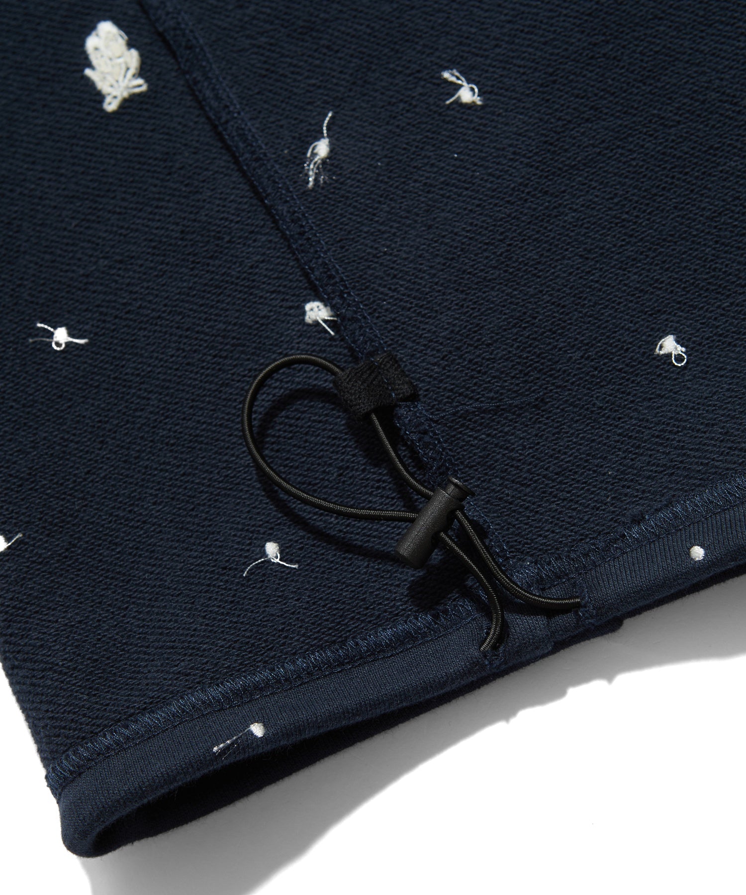 EMBROIDERED ROSE SWEAT WIDE PANTS