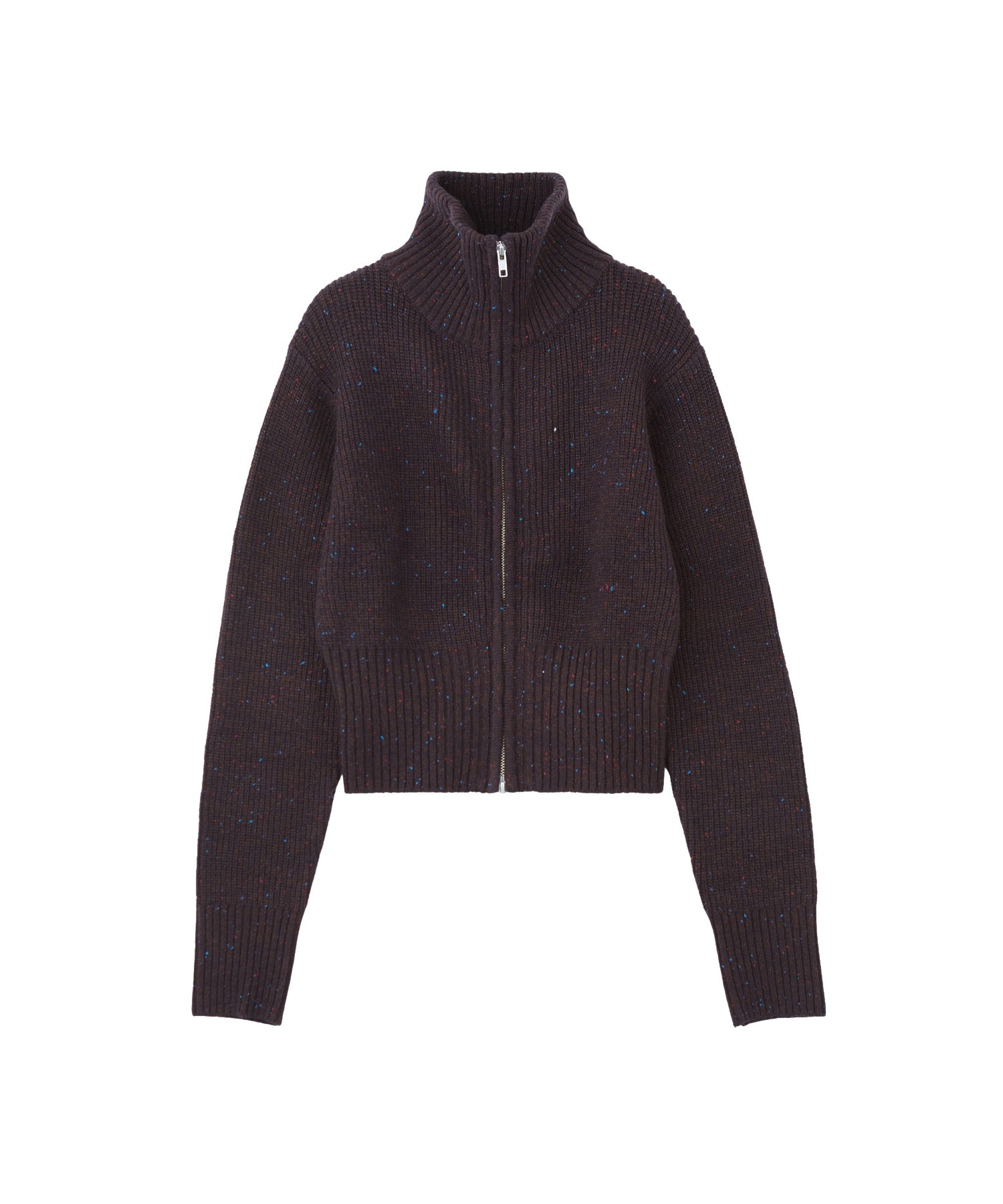 ネップジップアップセーター