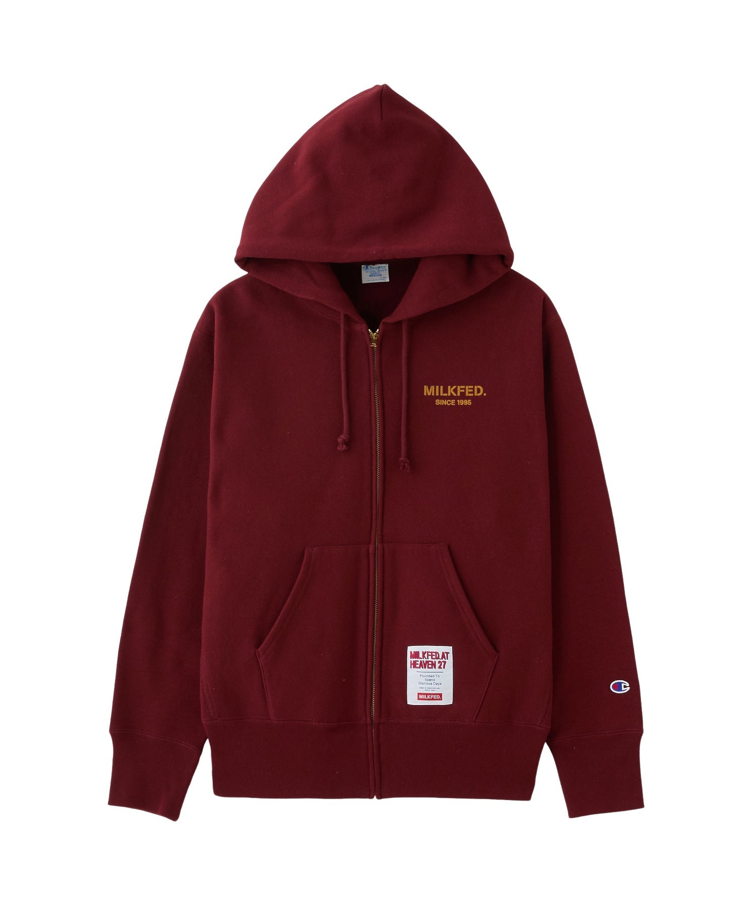 MILKFED. × CHAMPION SWEAT ZIP HOODIE