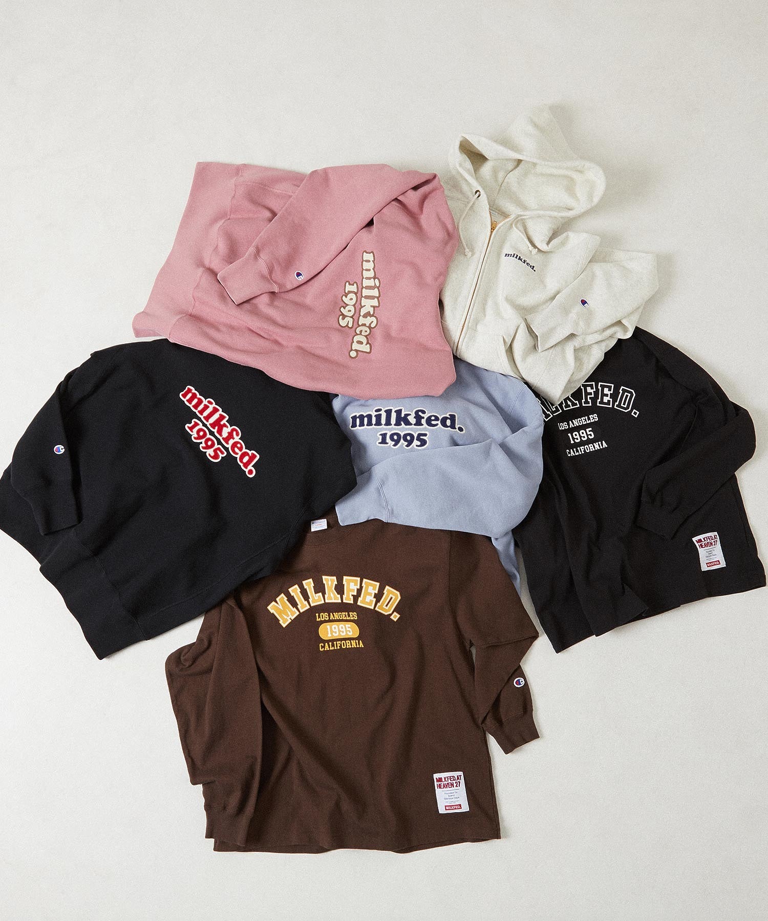 MILKFED.×CHAMPION LS TEE