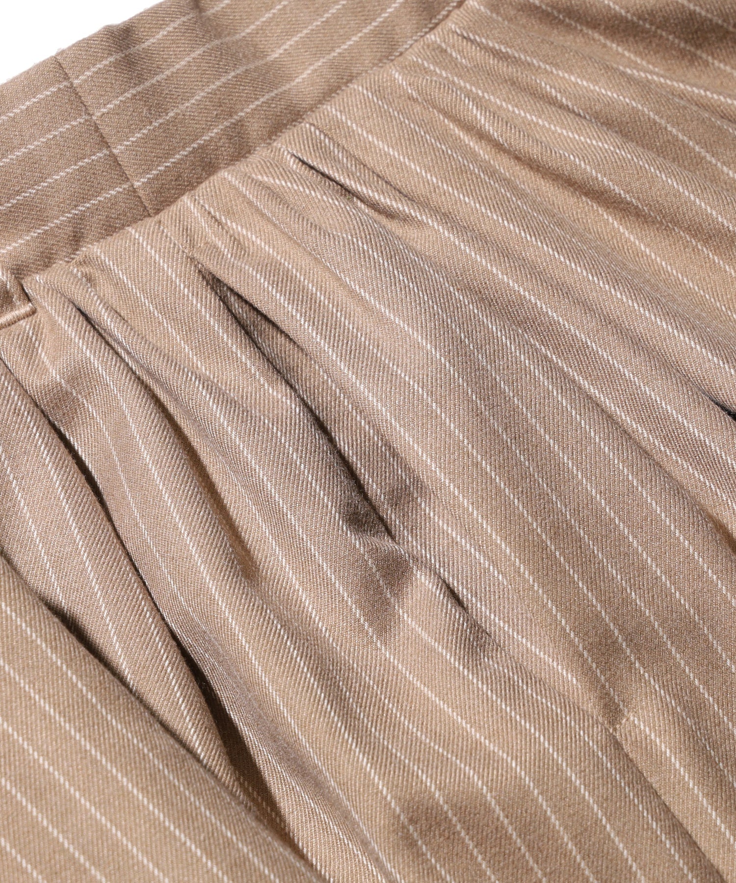 LACE HEM STRIPED SKIRT