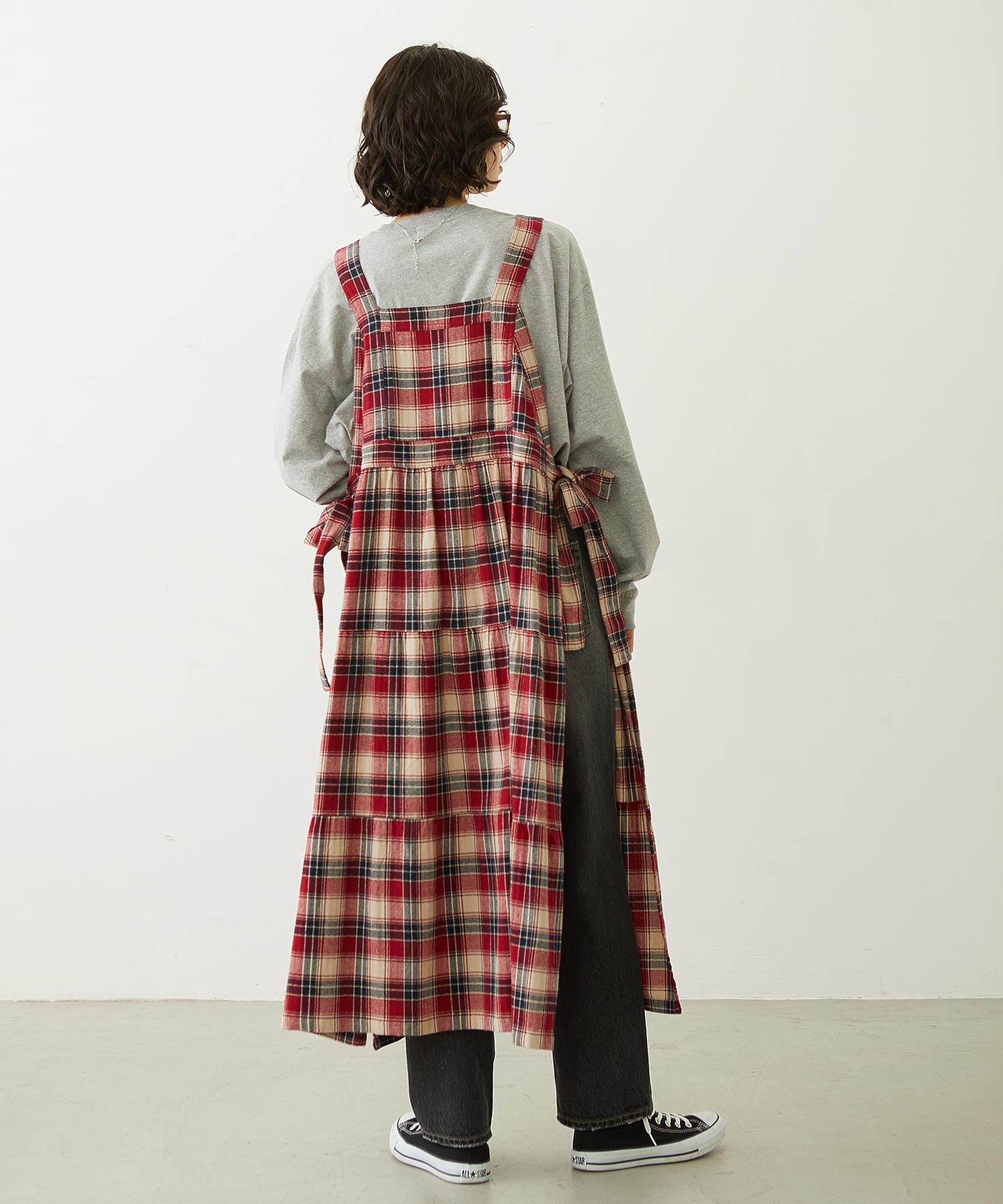 APRON TIERED DRESS