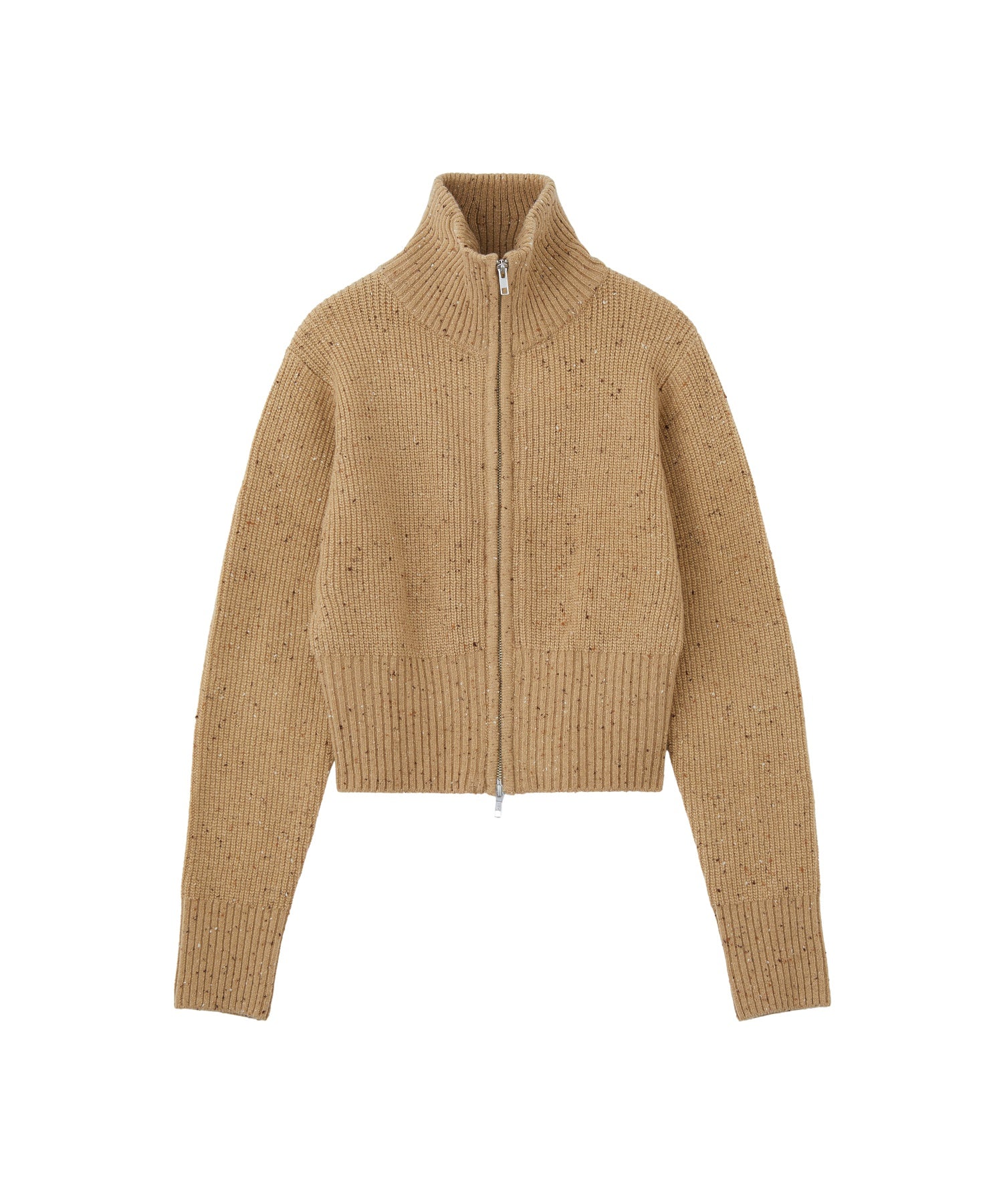 ネップジップアップセーター
