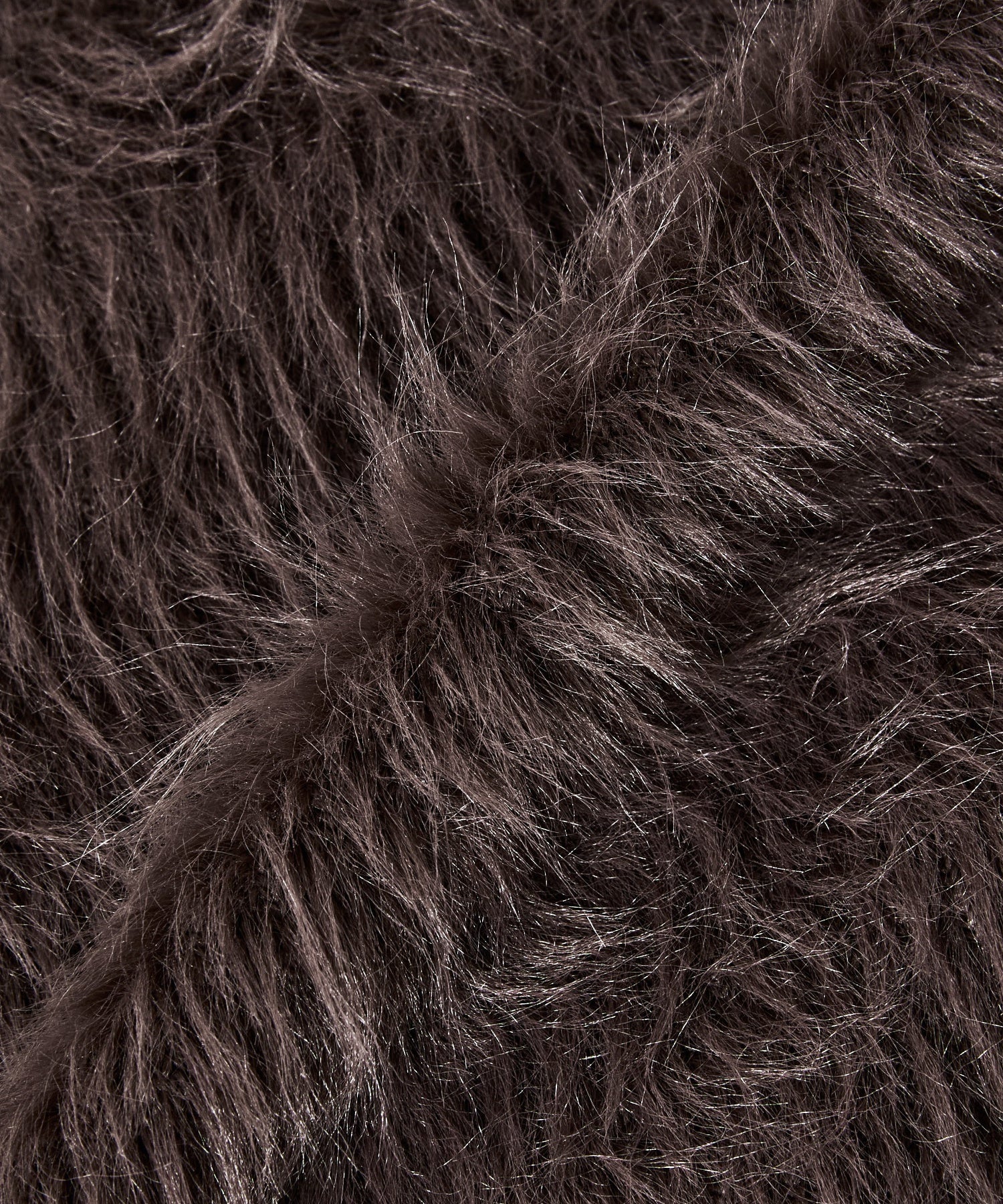 ビッグカラーシャギーニットカーディガン