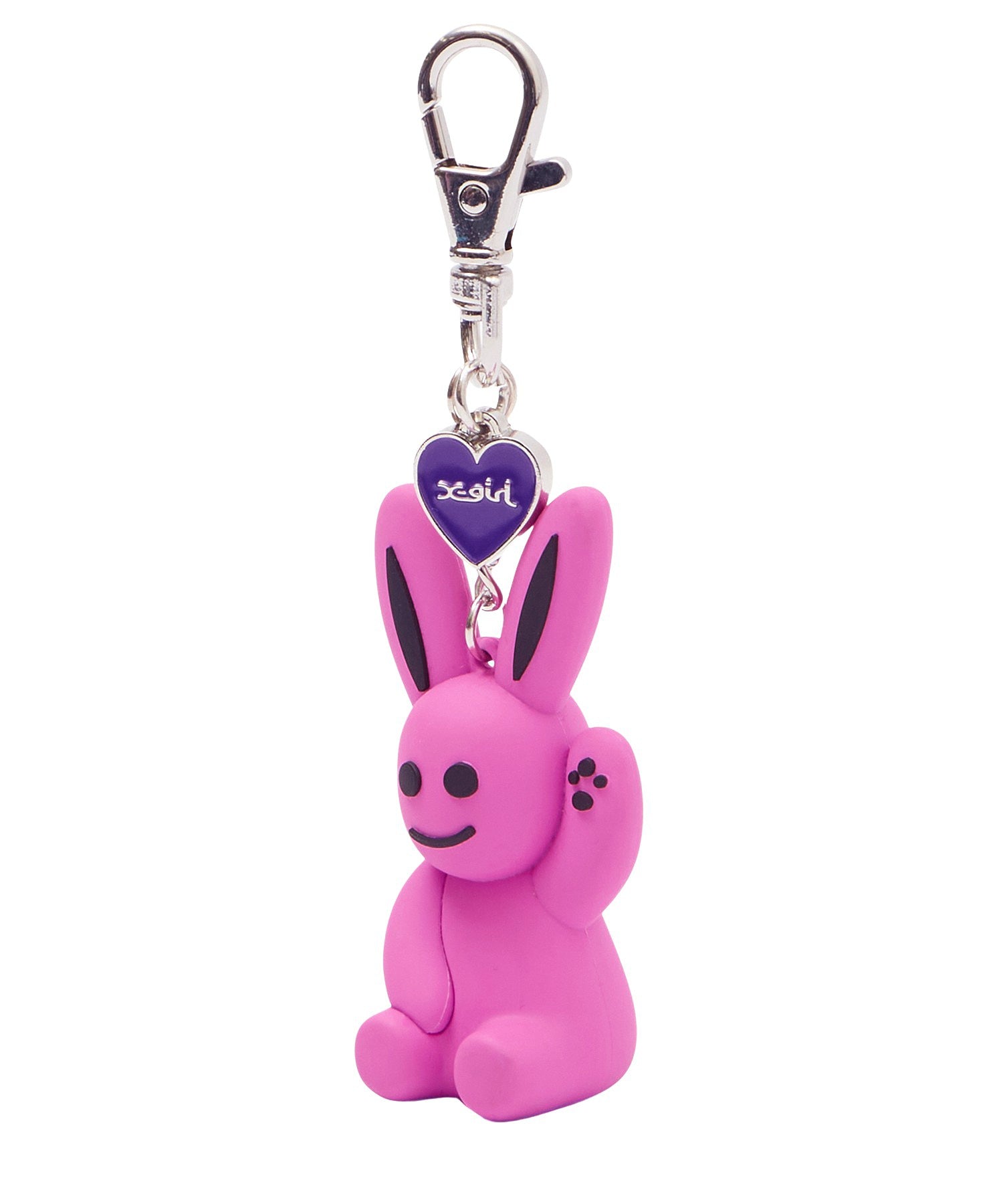 BUNNY AND HEART KEY CHARM