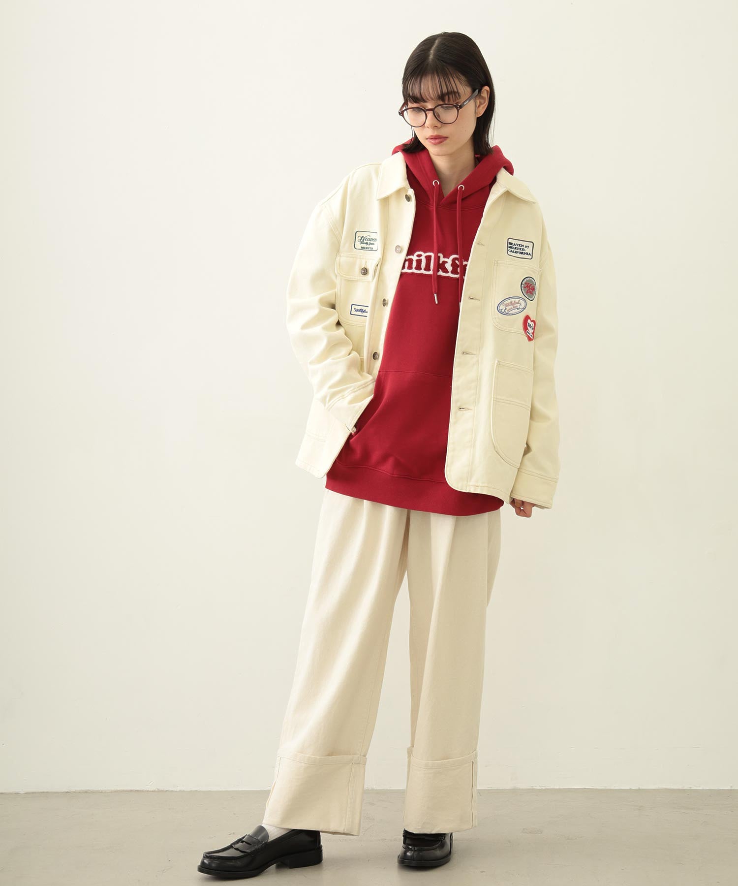 COOPER LOGO WIDE SWEAT HOODIE